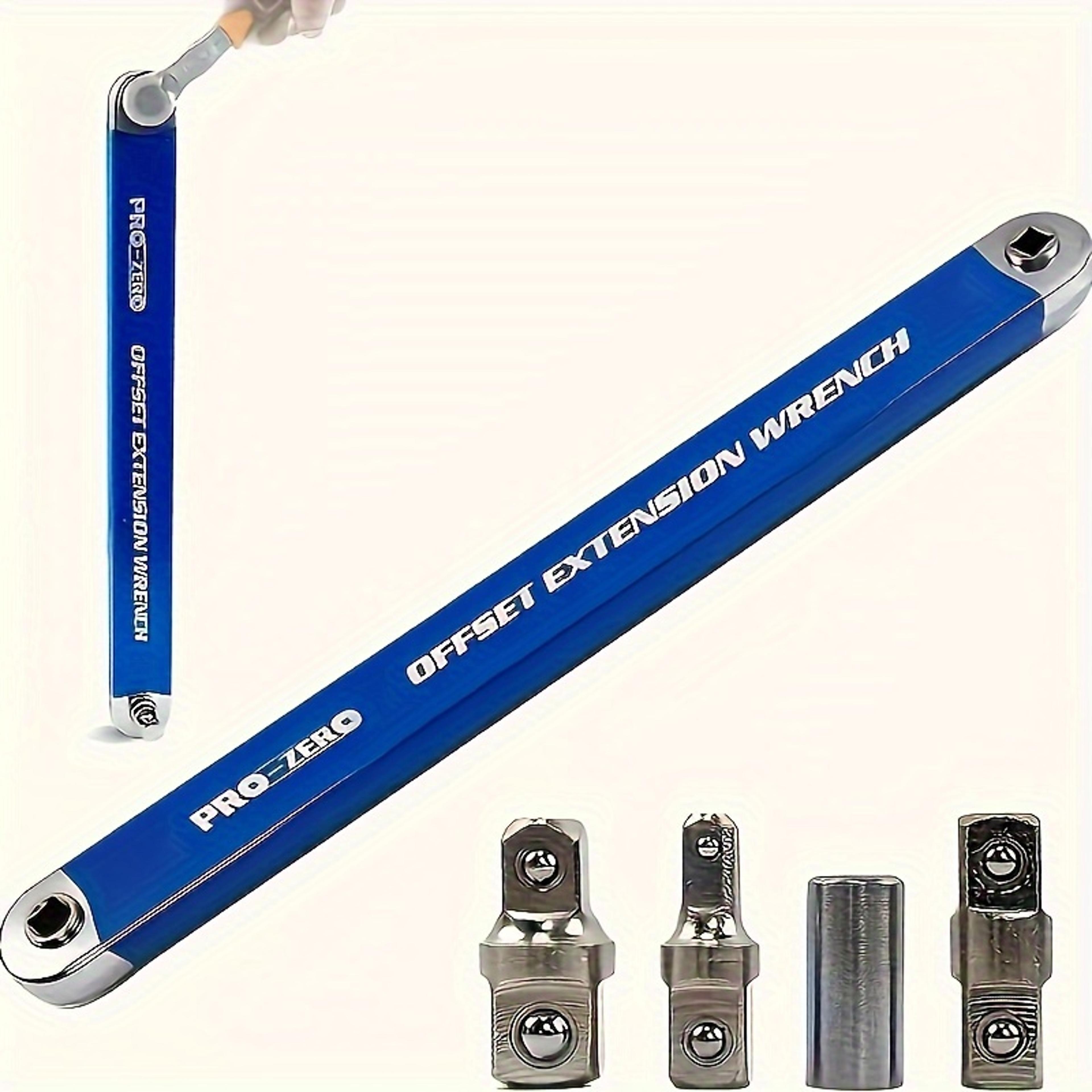Impact Resistant Ratchet Wrench Set With Square Drive Adapters For Tight Spaces 4