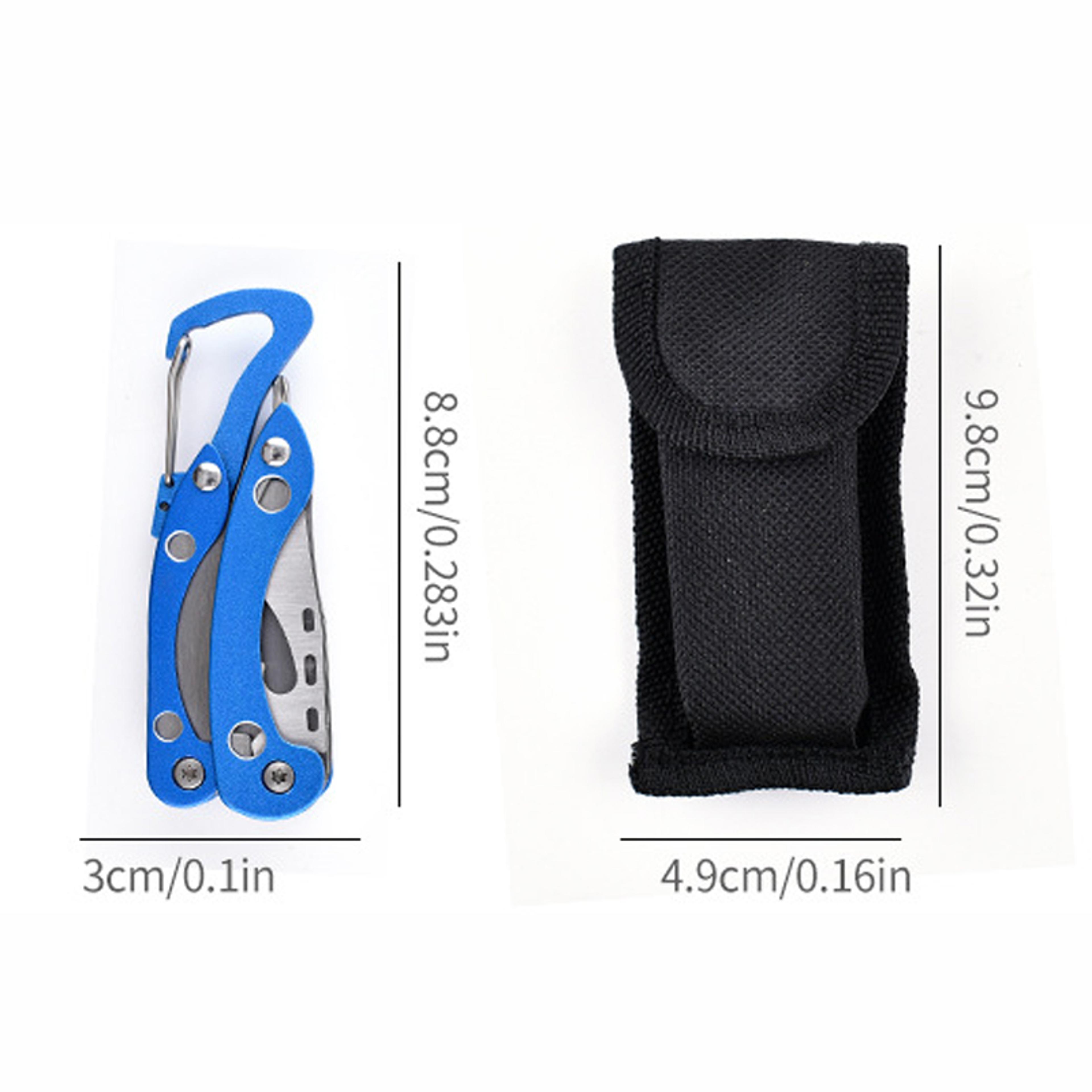 Stainless Steel Multitool Pliers With Mini Knife  Nylon Bag Compact  Durable Outdoor Camping Tool 3