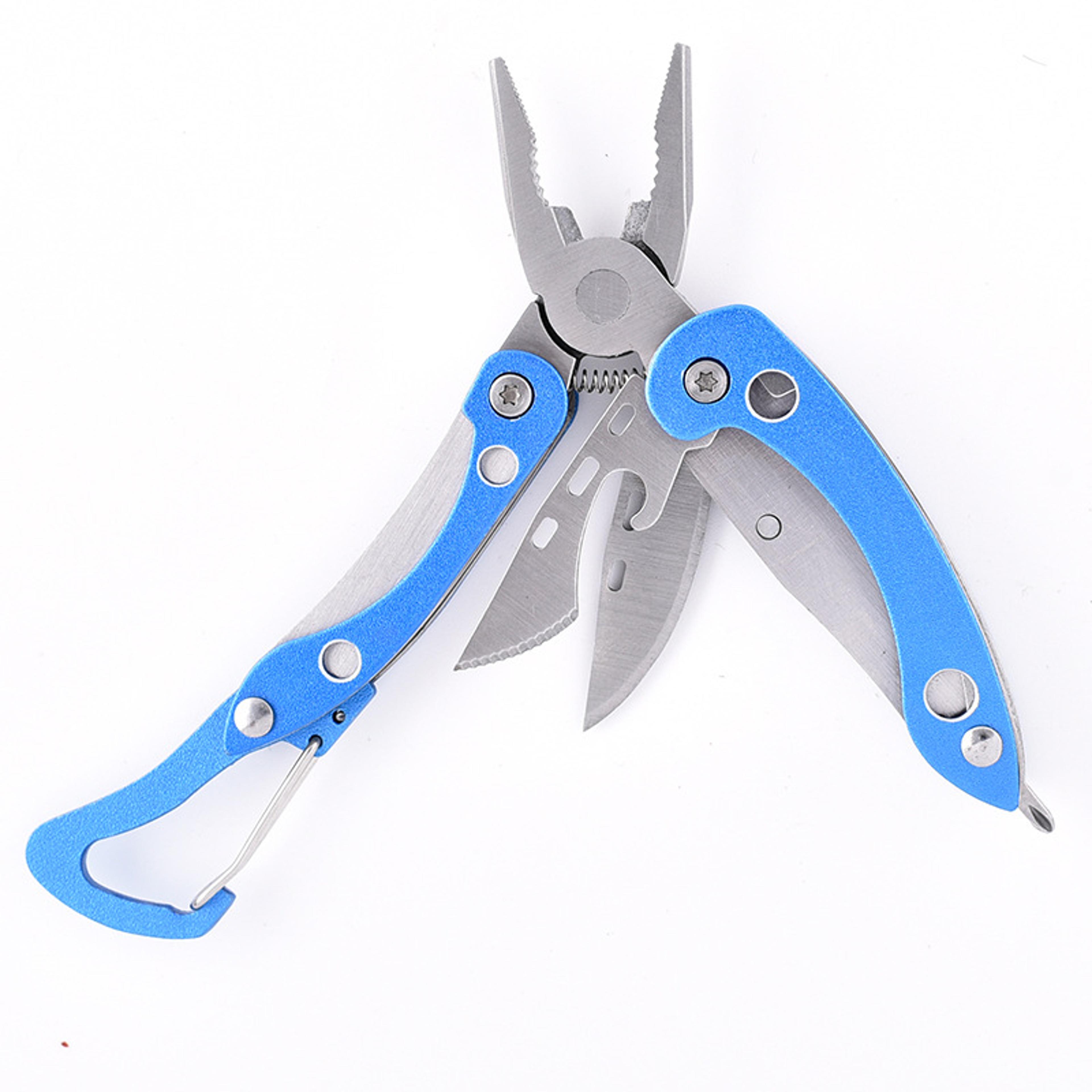 Stainless Steel Multitool Pliers With Mini Knife  Nylon Bag Compact  Durable Outdoor Camping Tool 9