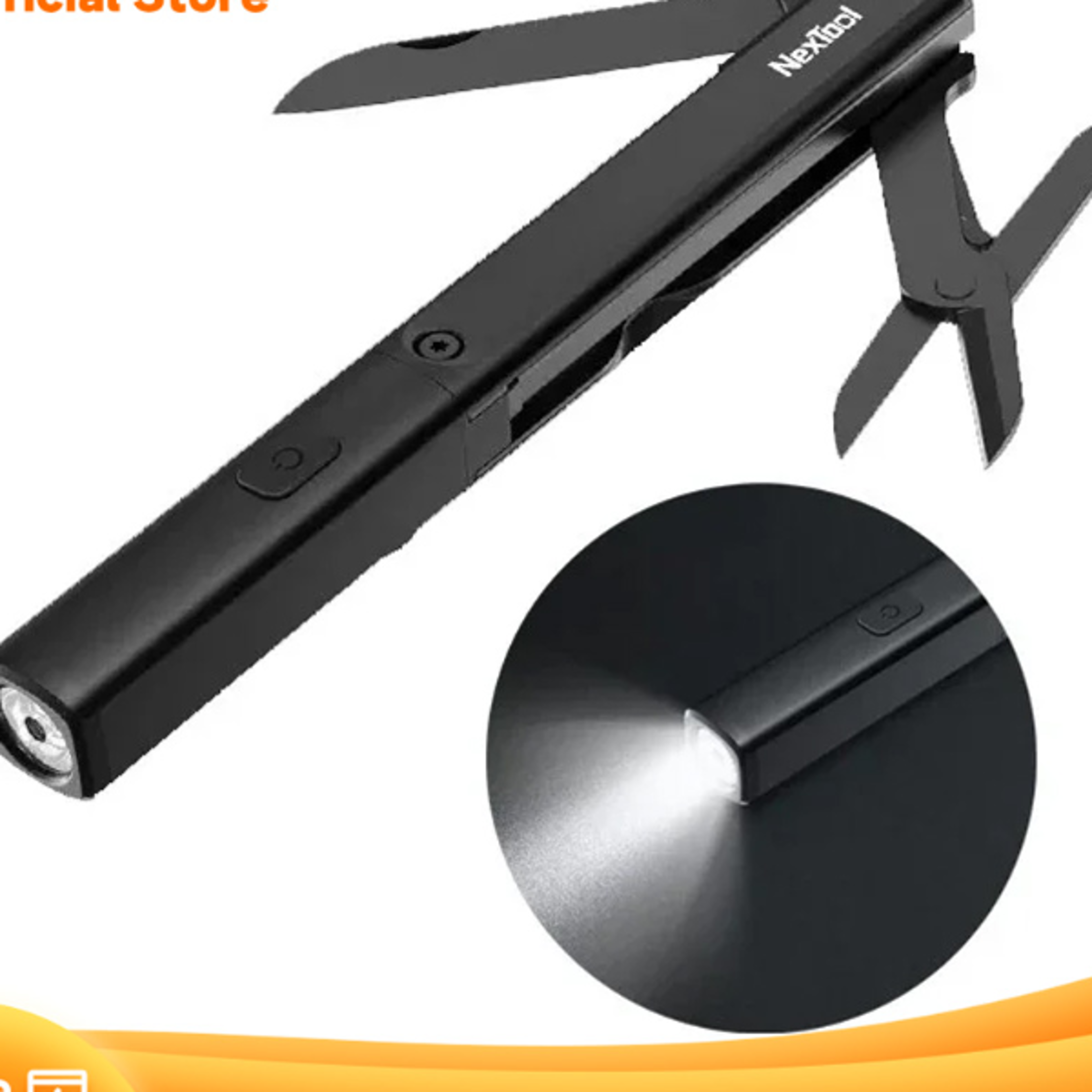 NexTool Mini Multi Tool 3 in 1 Pocket Knife Scissors Pen Tools N1 Portable Outdoors USB Rechargeable