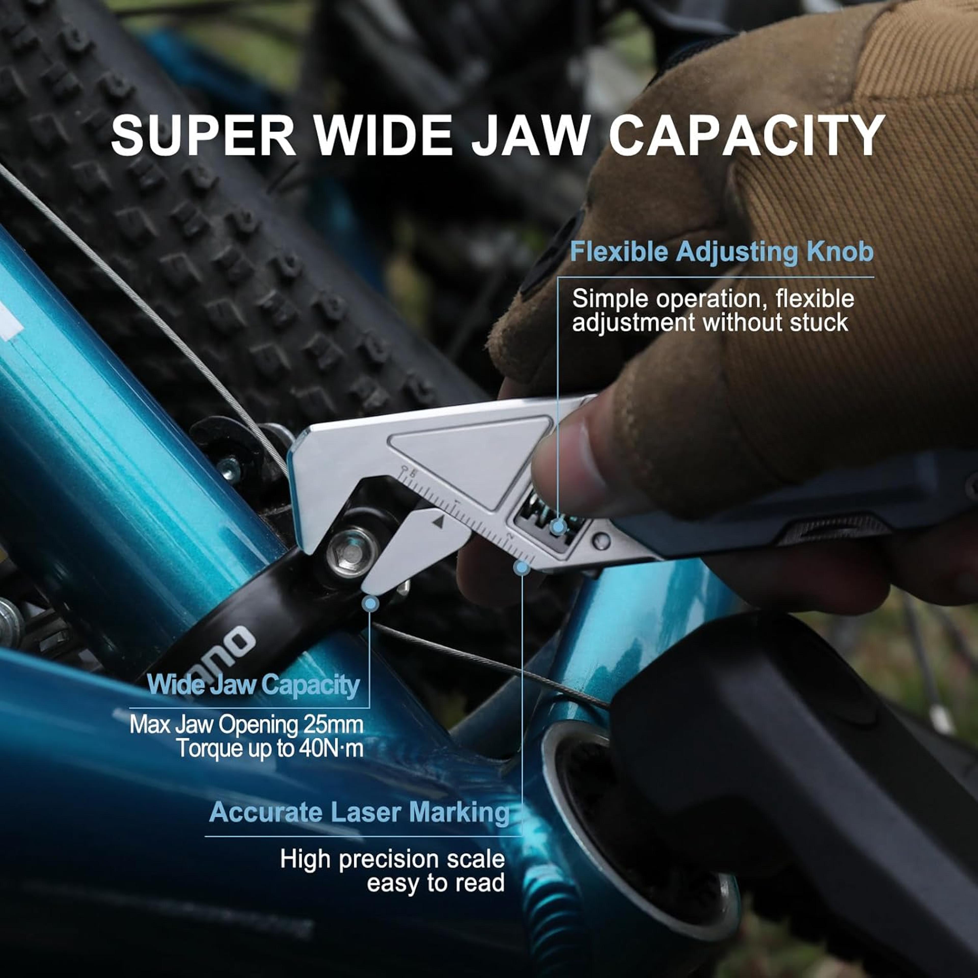 Adjustable Wrench EDC Multitool Portable Folding Knife  Screwdriver For Home Repairs 3