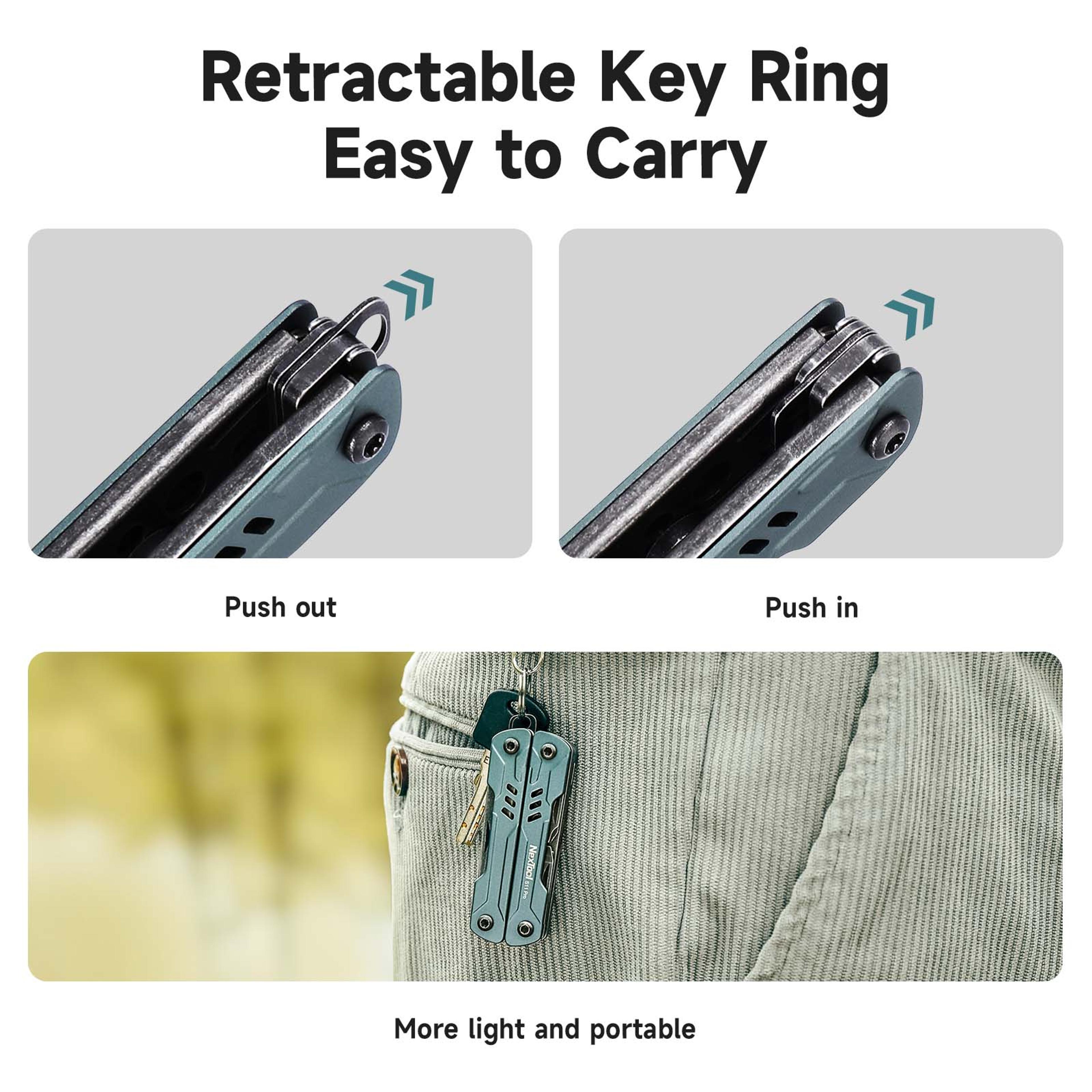 Mini Pliers Multi Tool Set Compact EDC Pocket Knife Folding Tools Wire Cutters Scissors  More 6