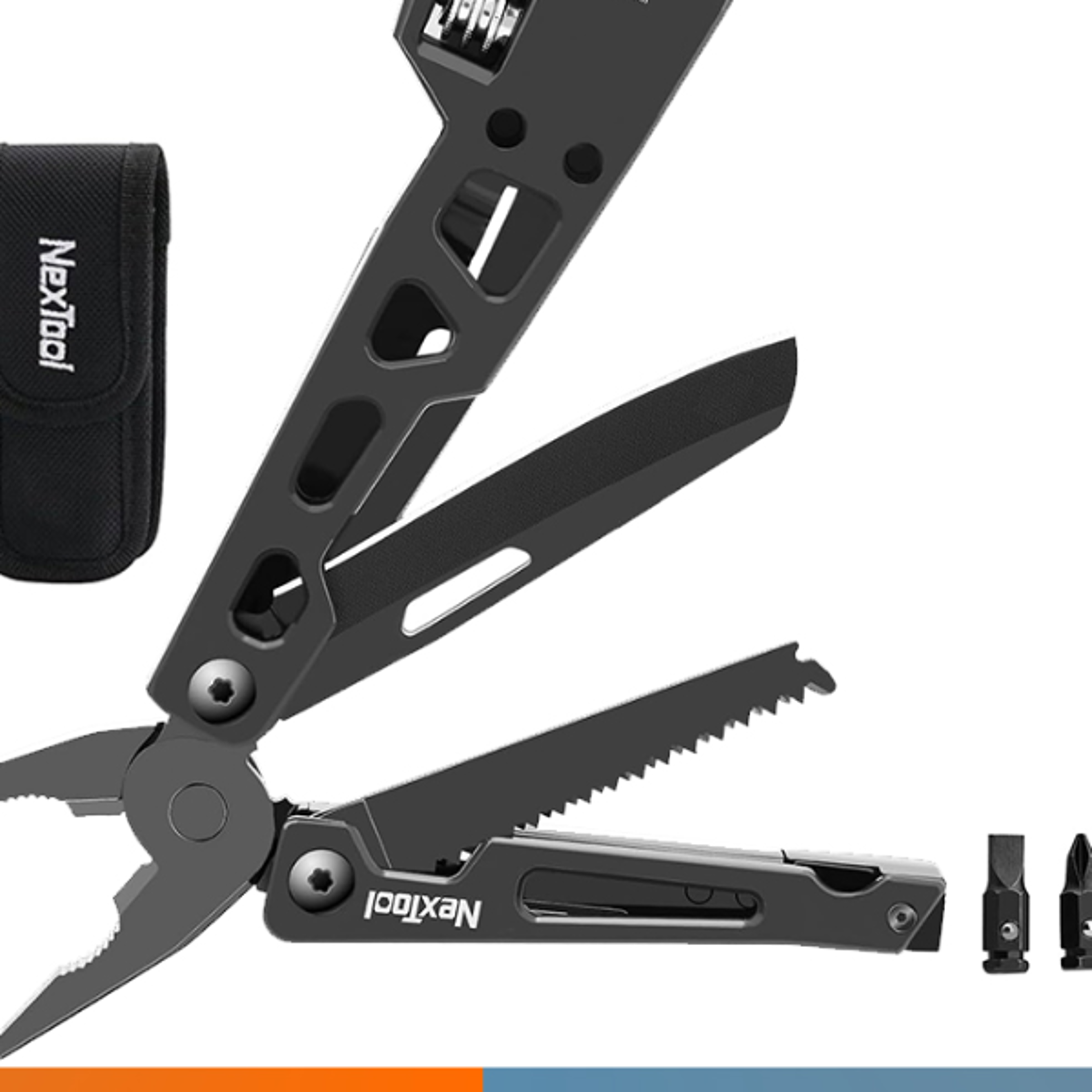 NexTool Adjustable Wrench Multitool 9 in 1 Multi Tool with Pliers Pocket Knife Screwdriver Foldable