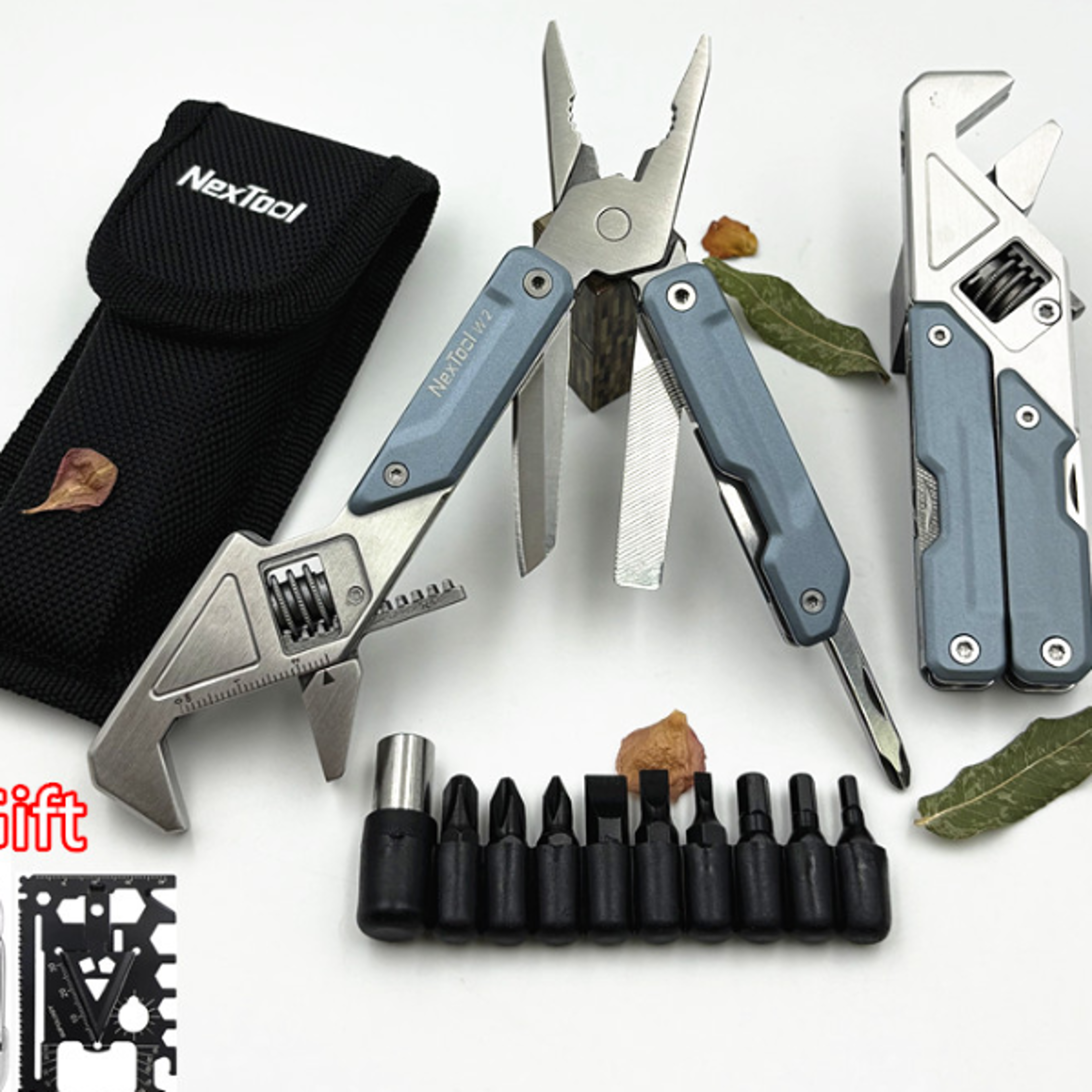 NexTool Light Wrench W2 Multi Tool 8 In 1 Foloding Pliers Multifunctional Spanner Screwdriver Outdo