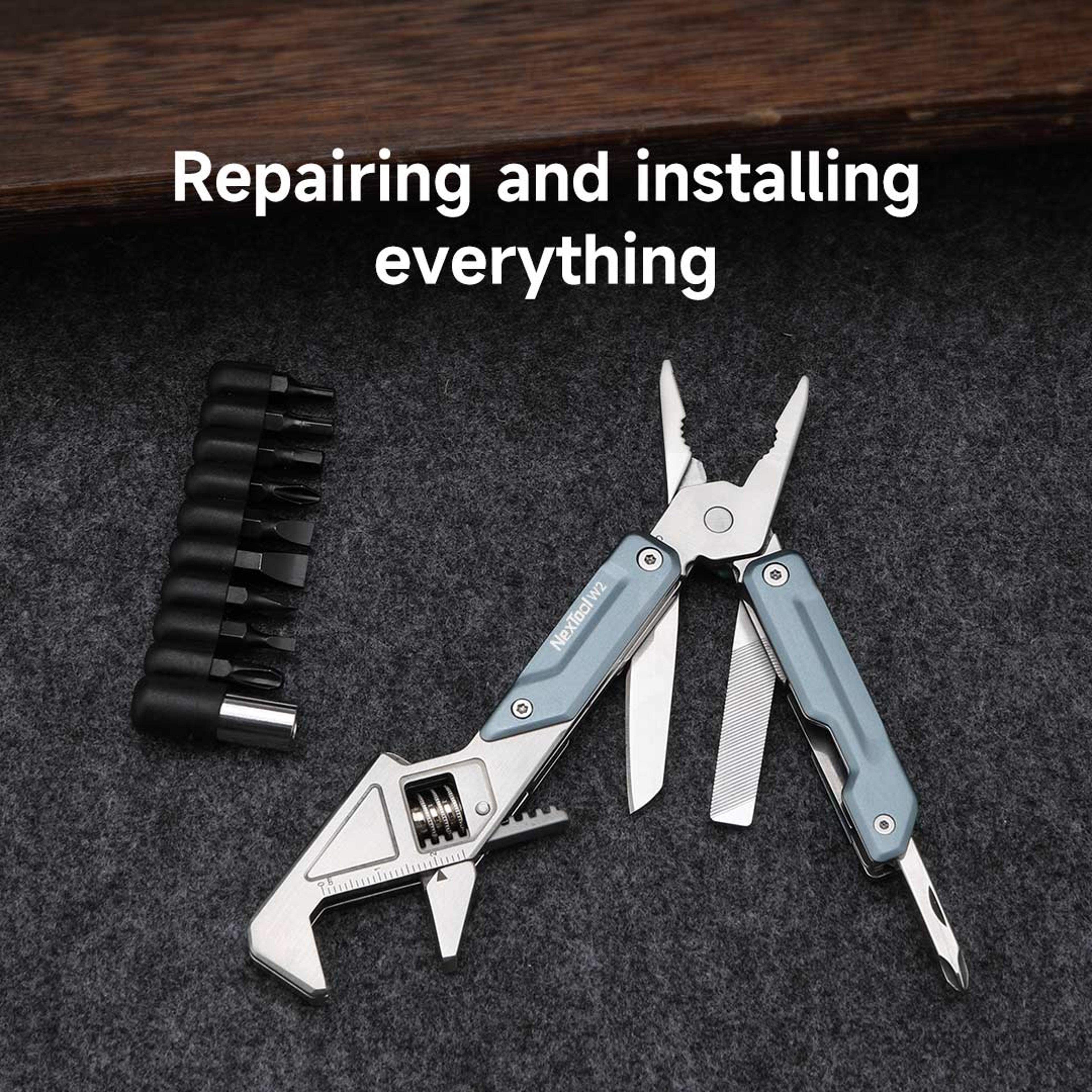 Multifunctional Light Wrench Multitool With Folding Pliers  Screwdriver Portable EDC Tool For Home  4