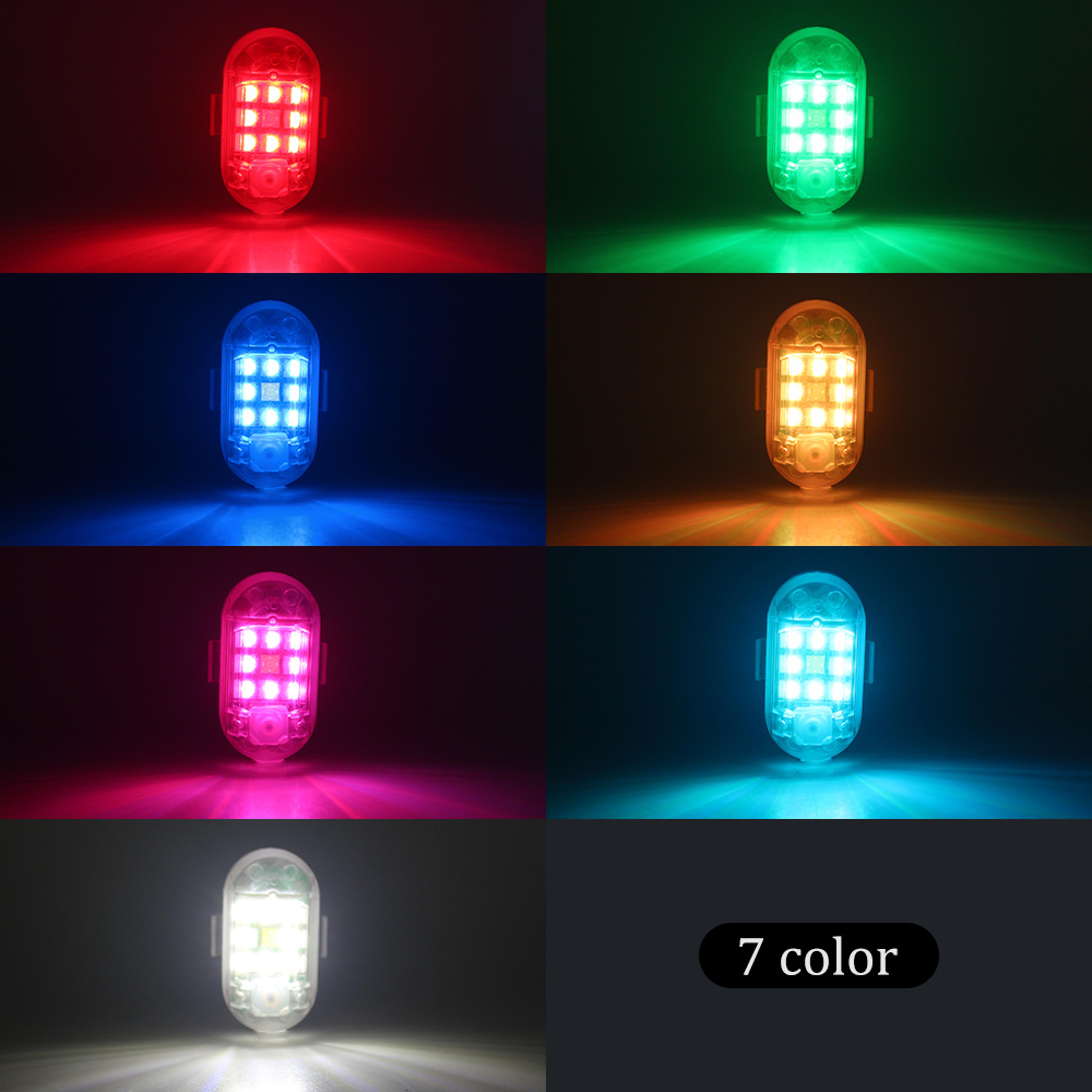 Wireless Remote Control LED Strobe Light For Car Motorcycle Bike And Scooter Anti Collision Warning 2