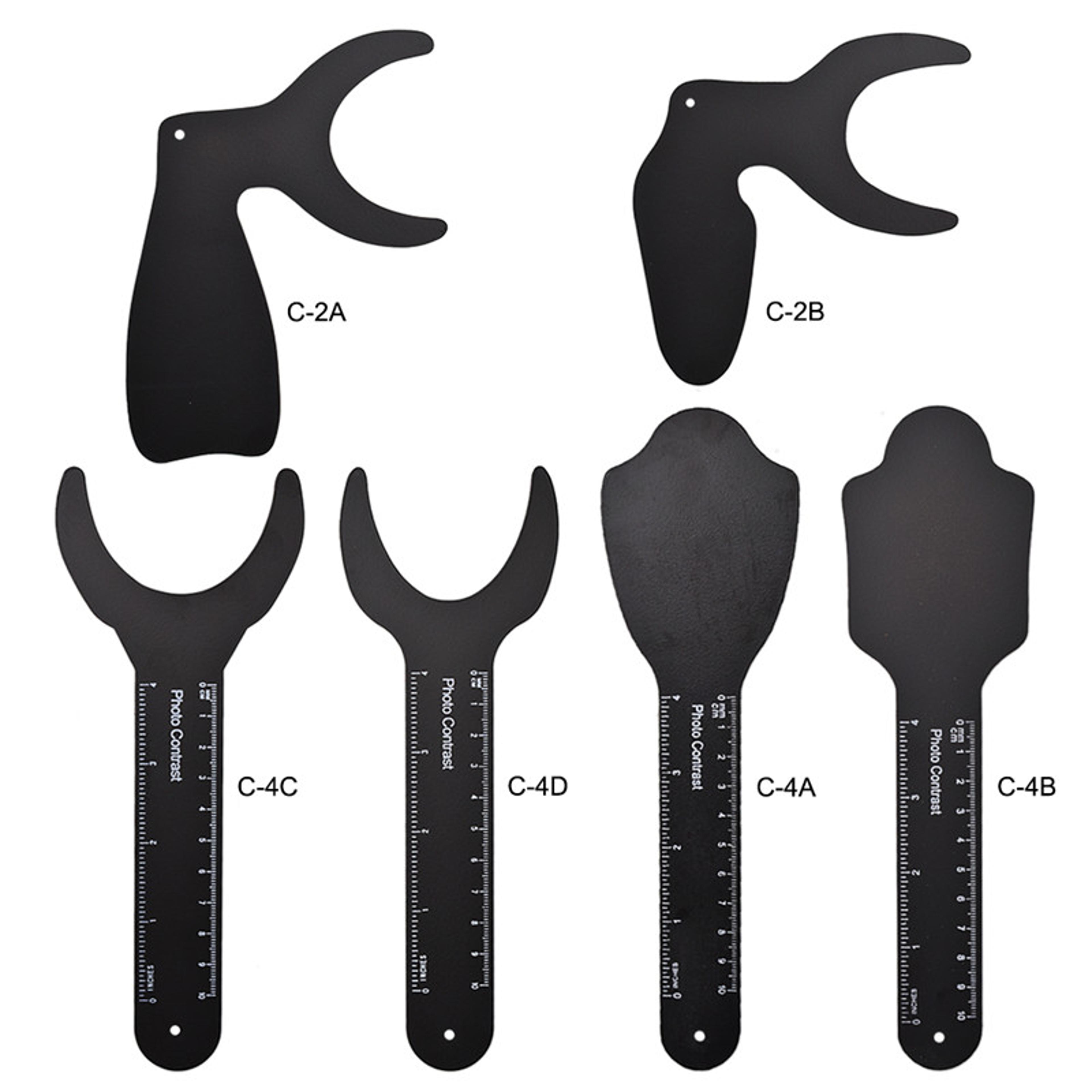orthodontic cheek plate with scale mark autoclavable metal dentistry tool for professional use