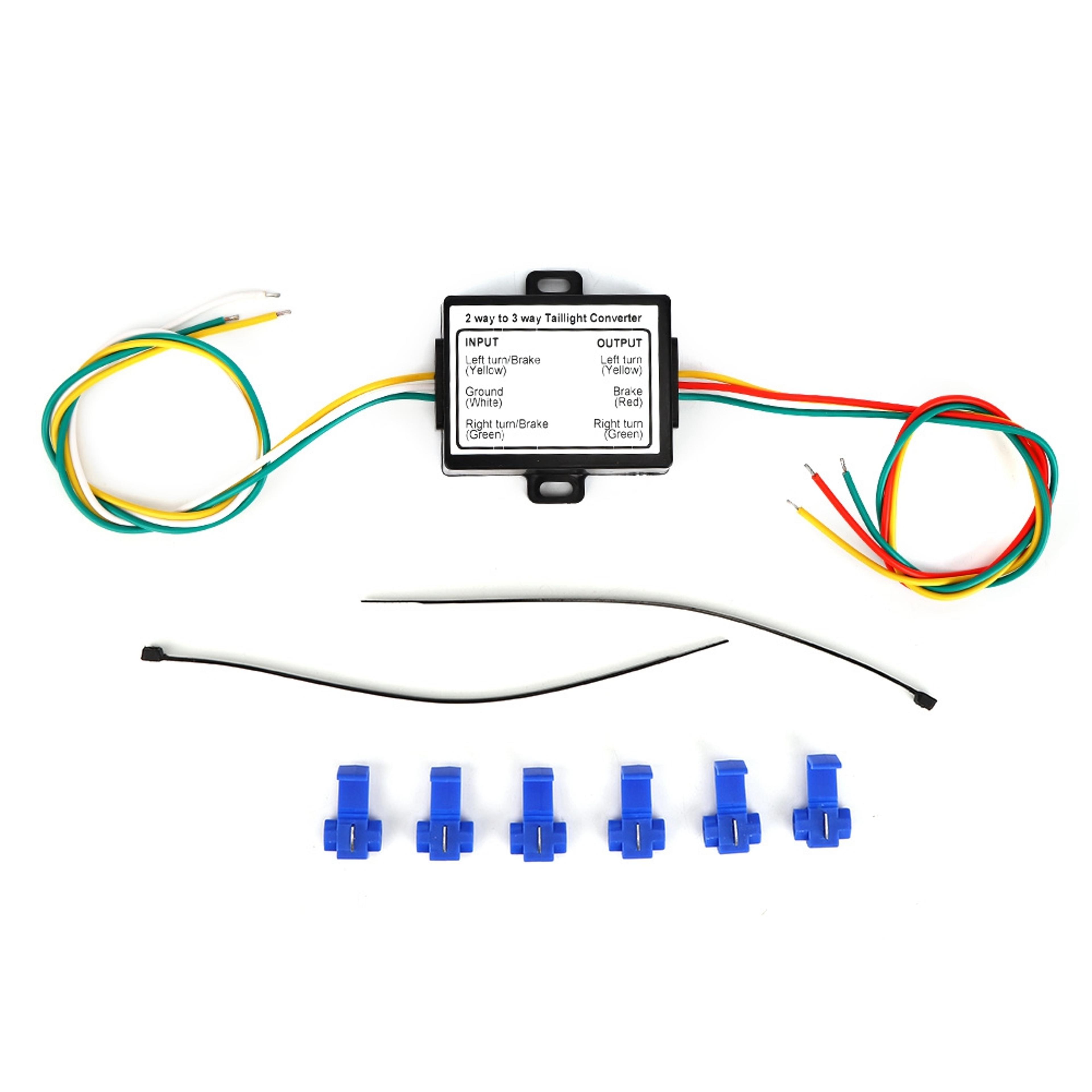 Tail Light Converter Wire Adapter Trailer Electrical System Harness 5