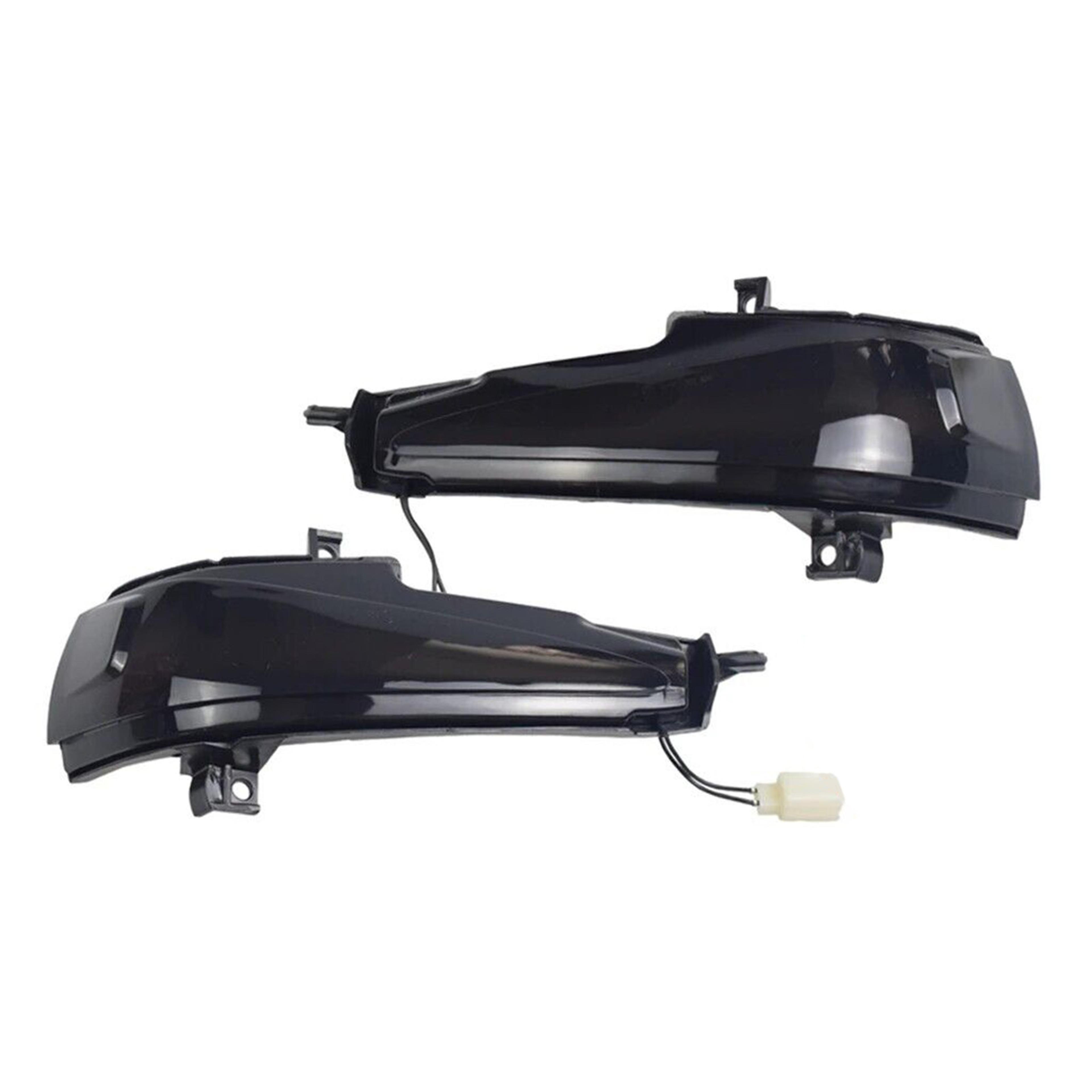 Side Mirror Sequential Turn Signal Light Dynamic LED Indicator With Glossy Black Lens Plug And Play 1