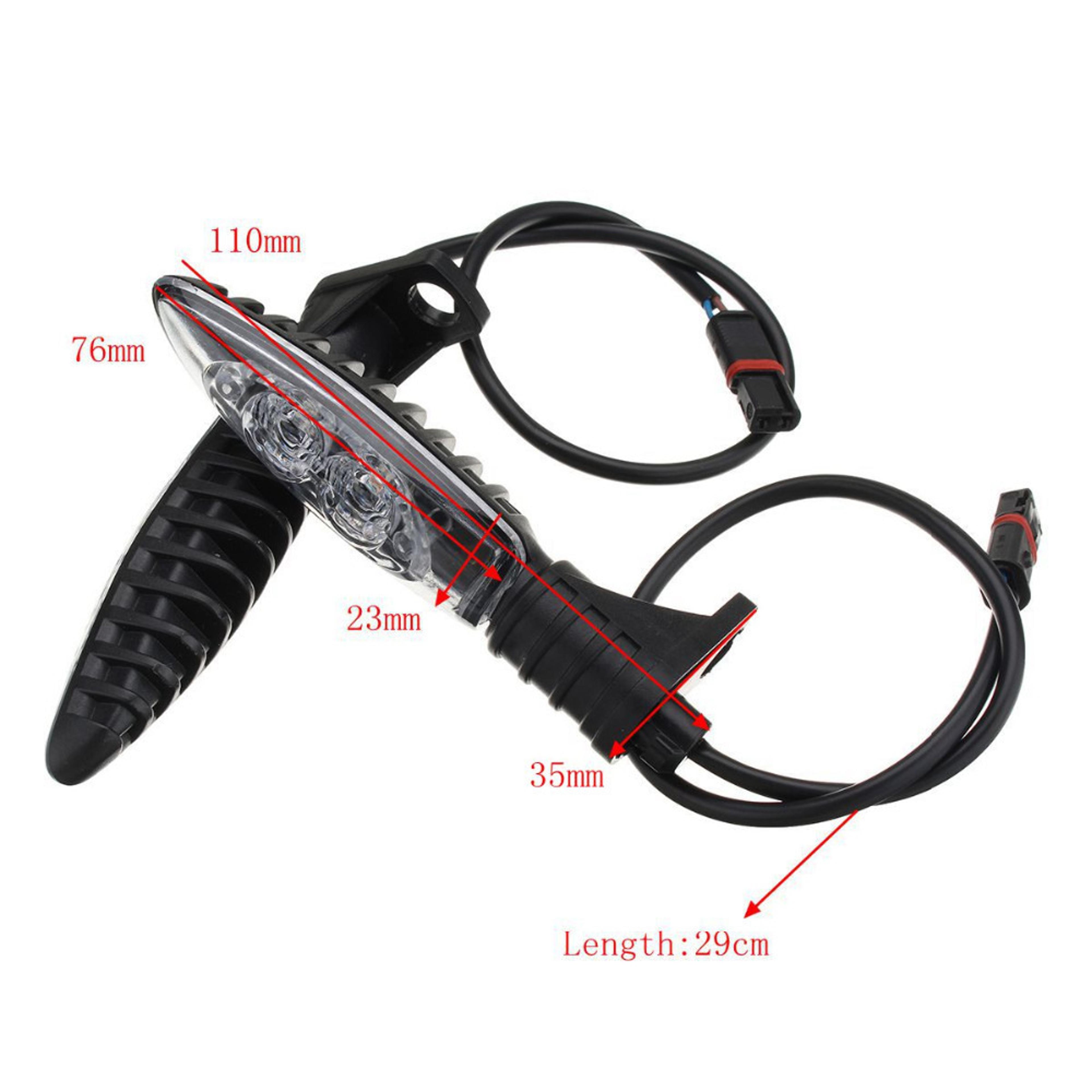 Motorcycle LED Turn Signal Indicator Light Blinker For Front  Rear Universal Fit Waterproof High Vi 2