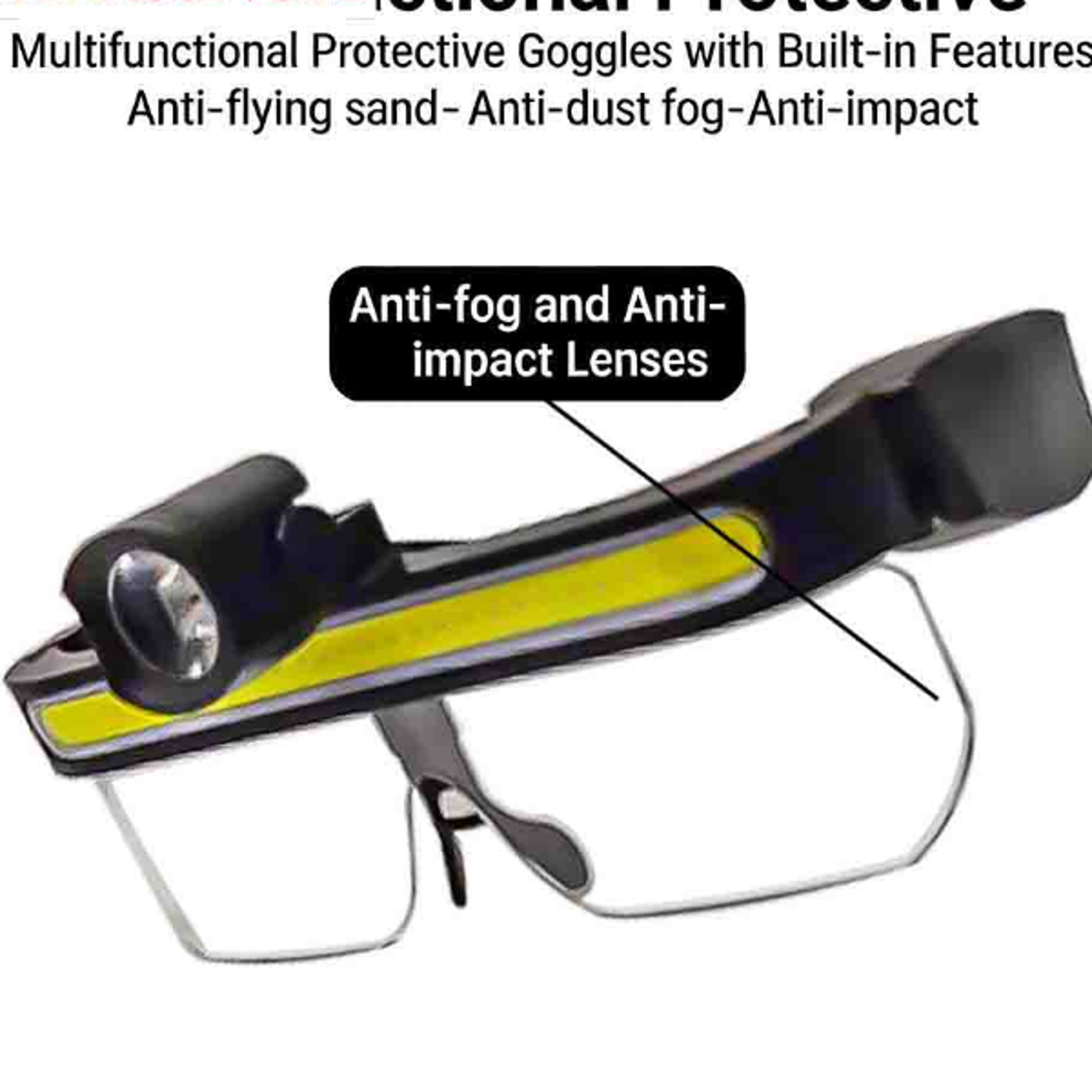 KLASSNUM New LED Glasses Lamp USB Charging Multifunction Full View Angle Big Floodlight Night Vision
