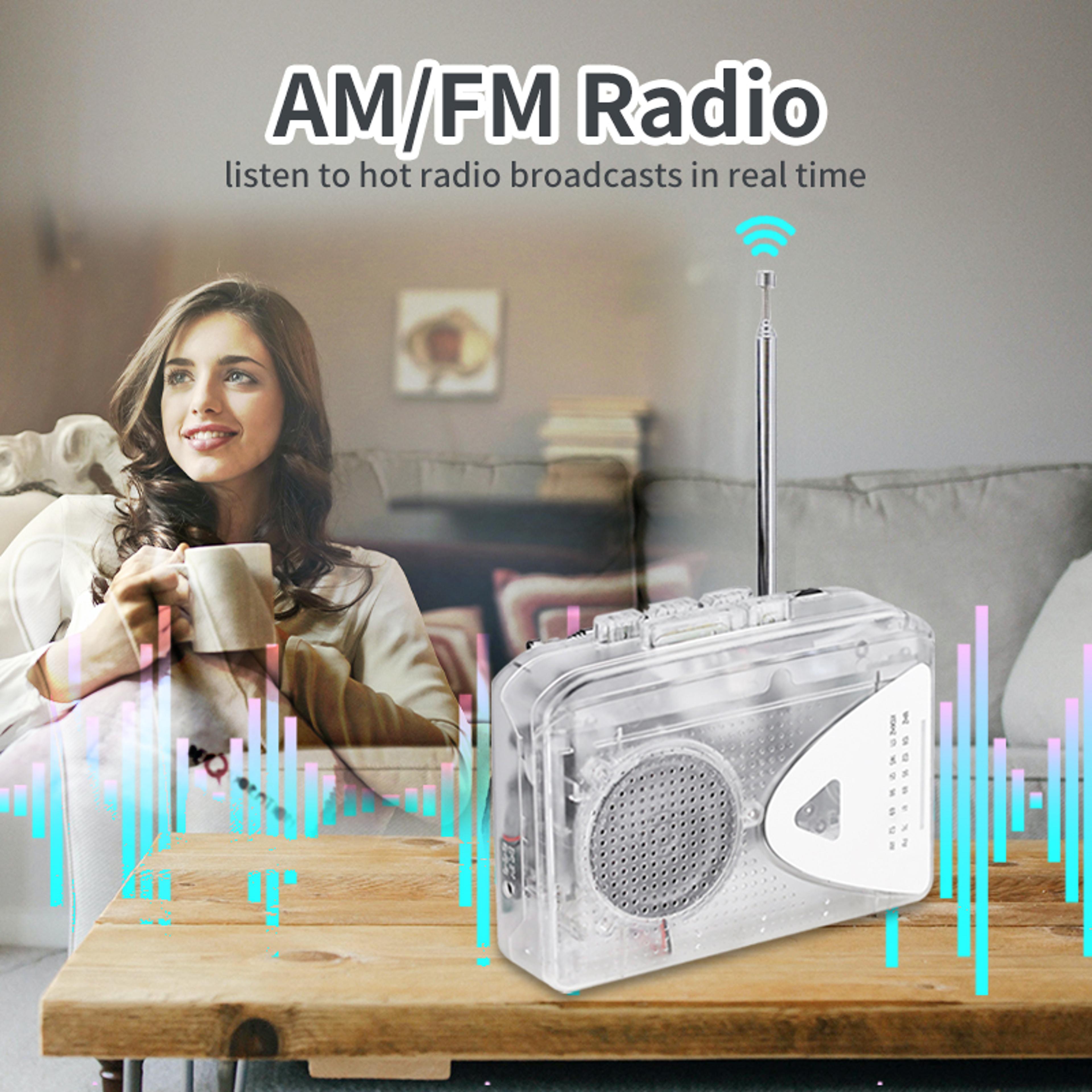 Portable Cassette Player With Radio Multiple Power Supply Methods High Quality Sound And Stereo Spe 3
