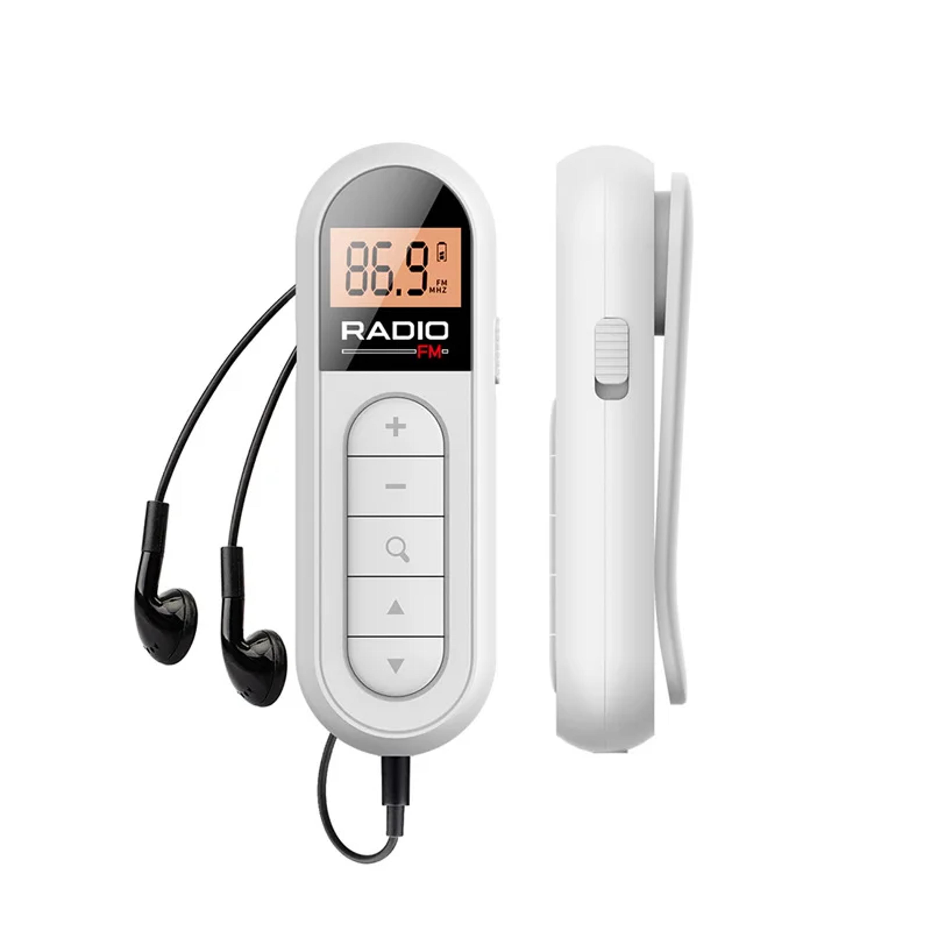 Mini Portable FM Radio Receiver With LCD Display And Wired Headphones 0