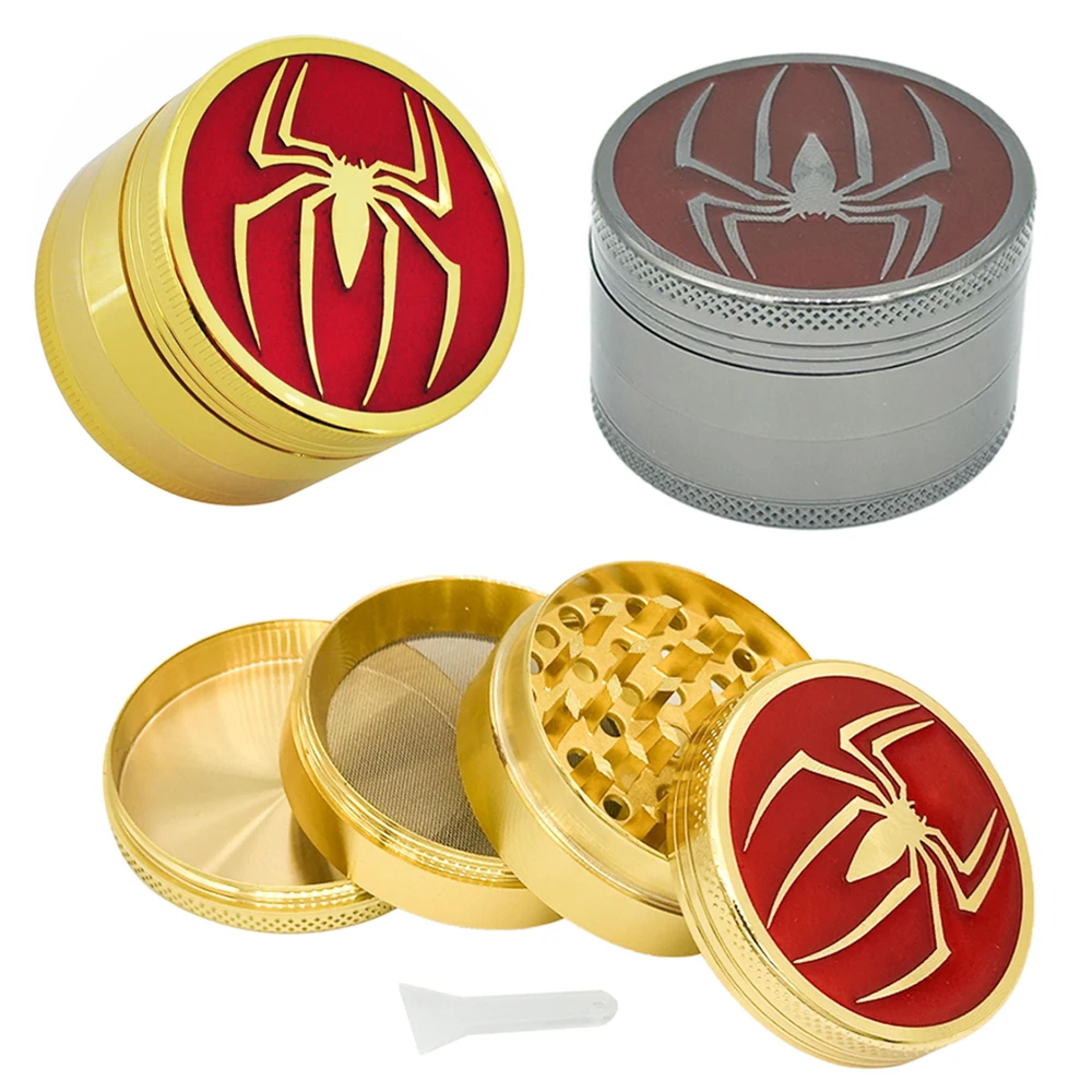 Spider Web Zinc Alloy Herb Grinder  Manual Spice Crusher 1