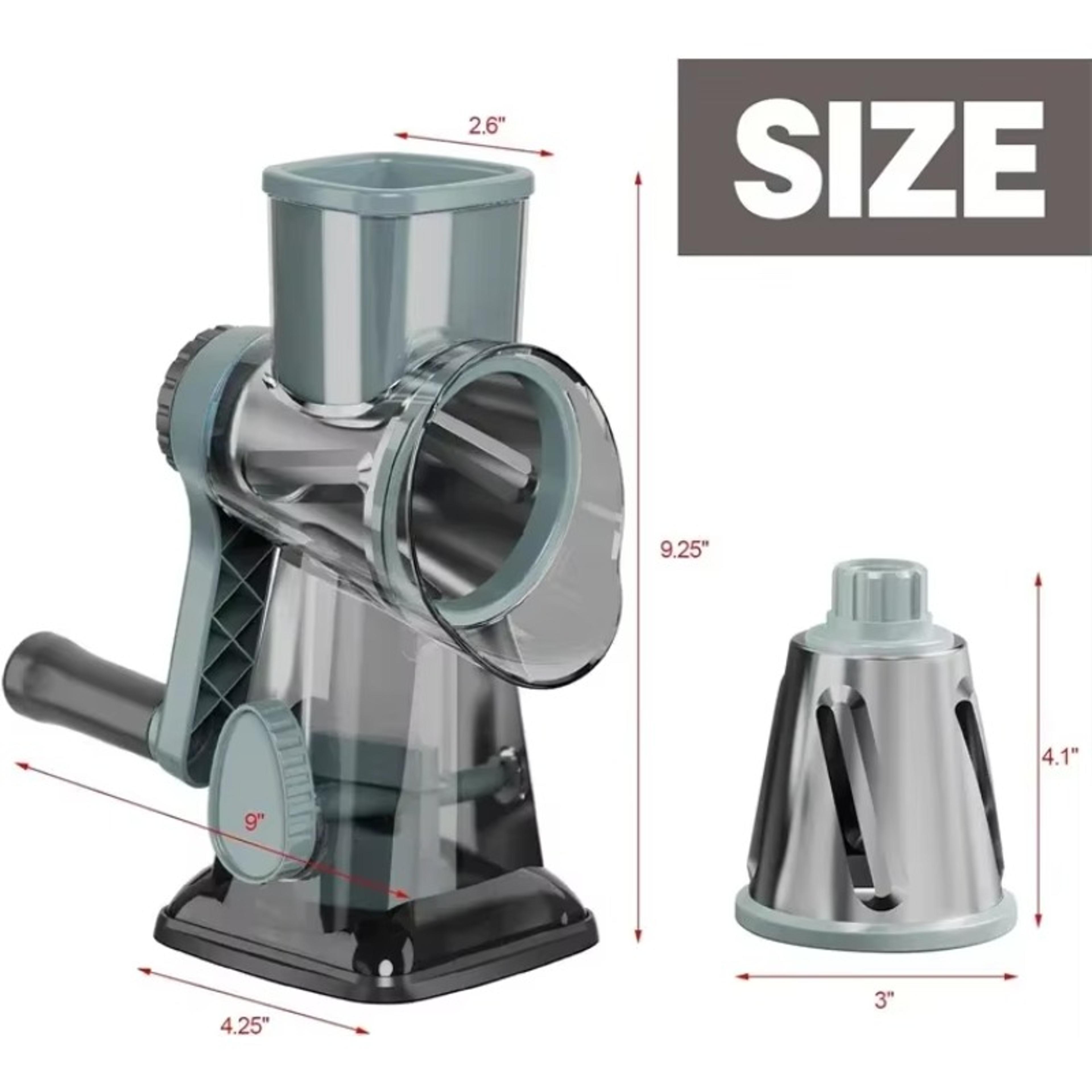 Rotary Cheese Grater With Container Multifunctional Manual Food Slicer  Nut Grinder For Vegetables  3