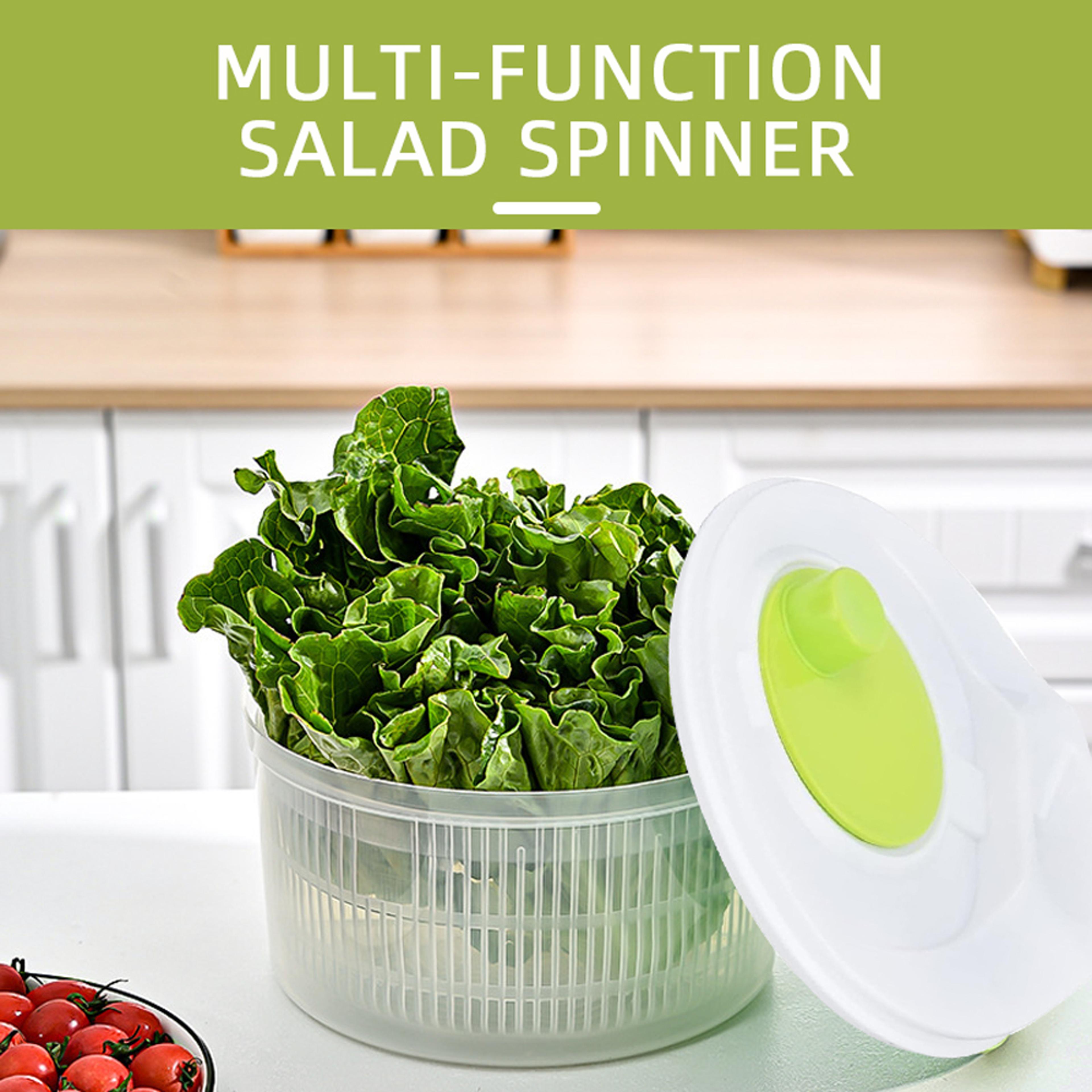 FreshSpin Manual Salad Spinner  Vegetable Dehydrator Basket 2