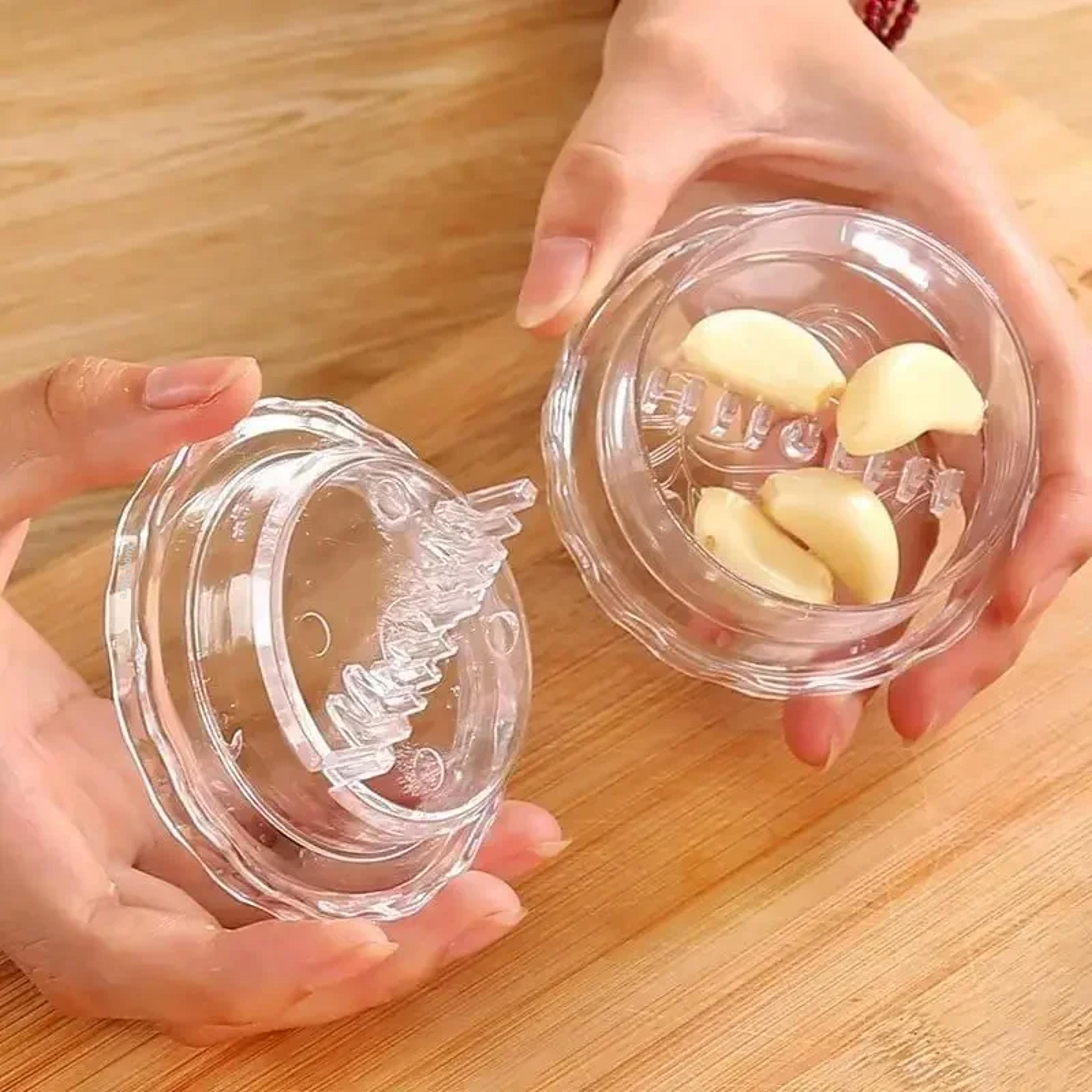 effortless twist garlic press manual crusher kitchen gadget