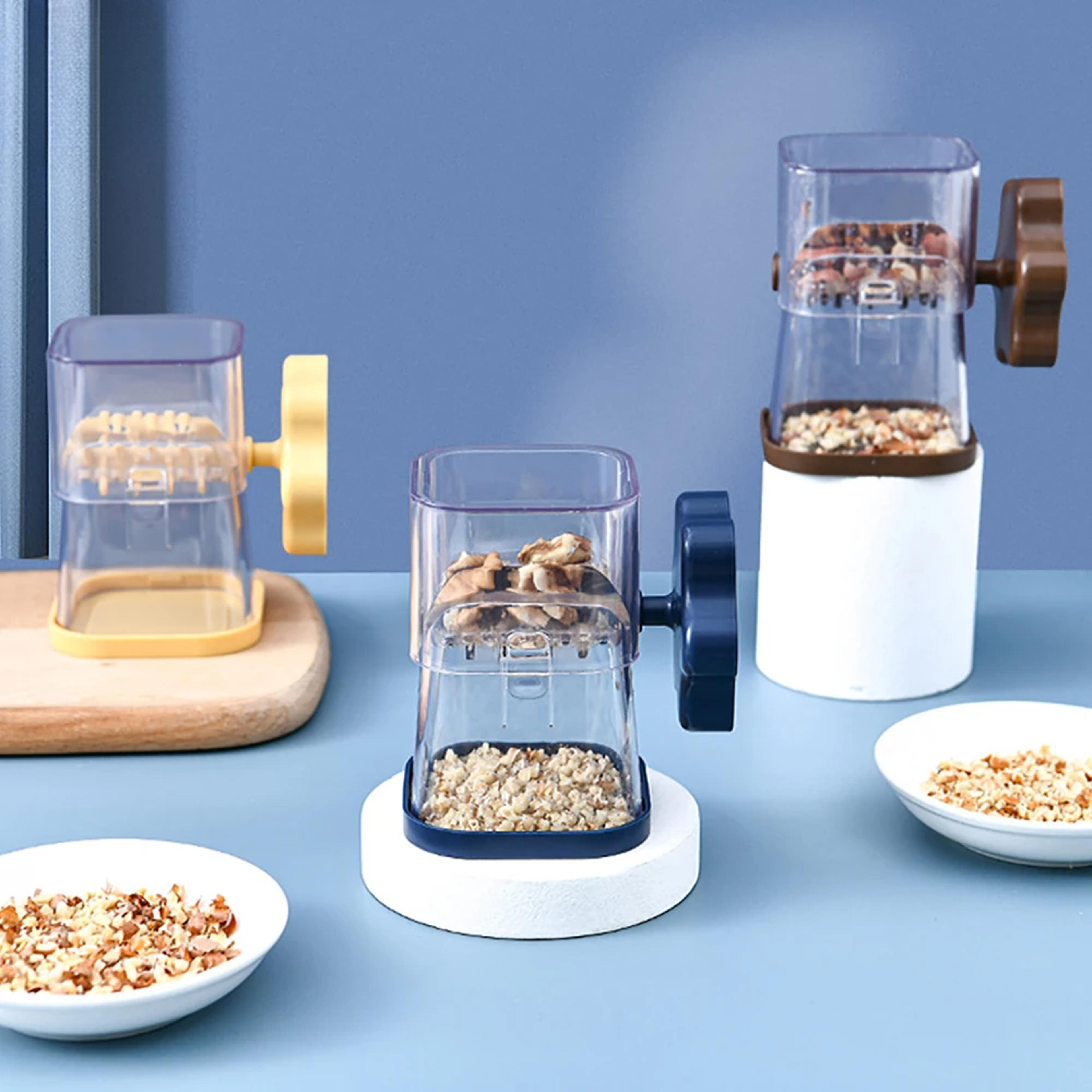 manual nut grinder portable peanut crusher & chocolate chopper for smooth spreads