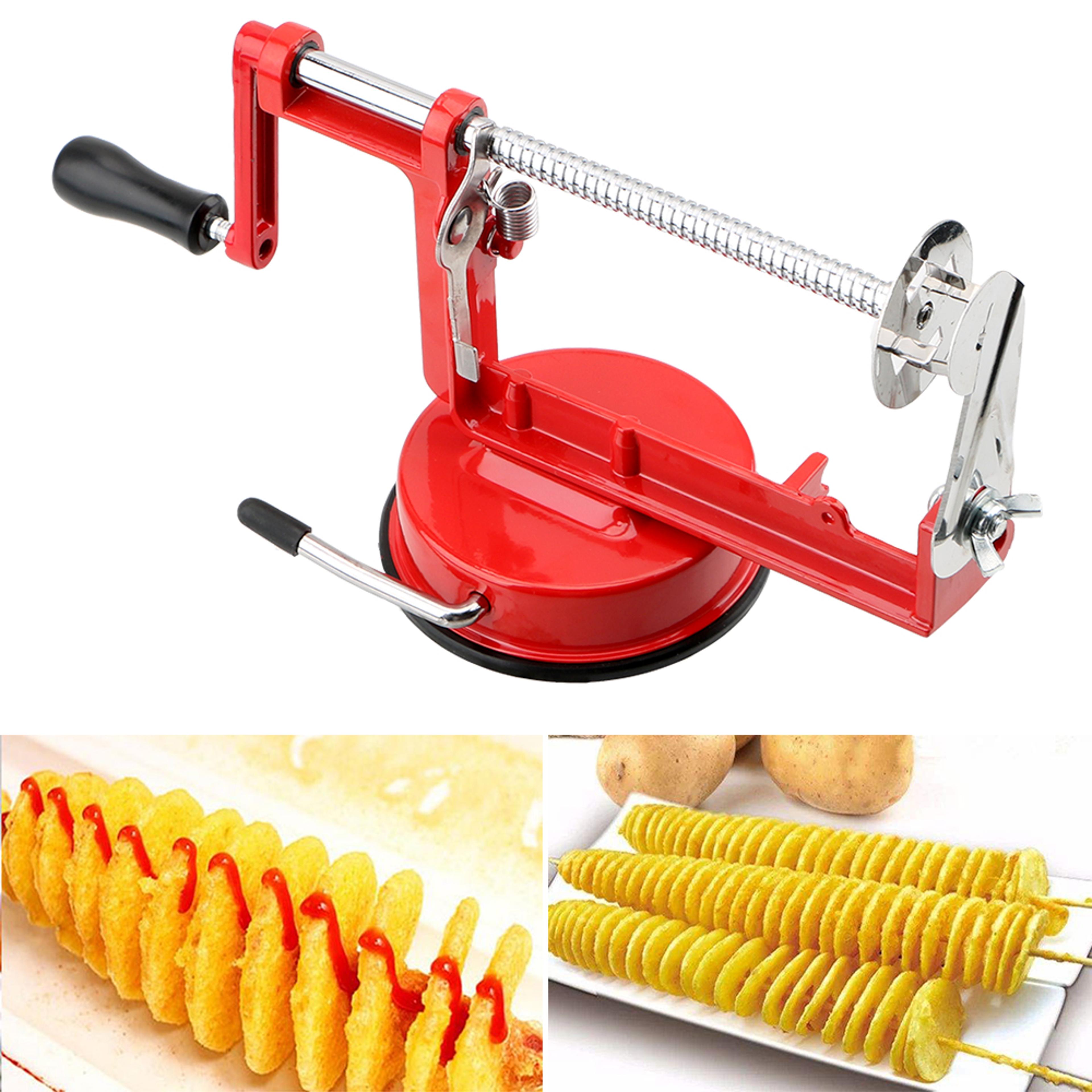 Hand Crank Apple  Vegetable Peeler Machine Multi Function Fruit  Potato Spiralizer Cutter 6