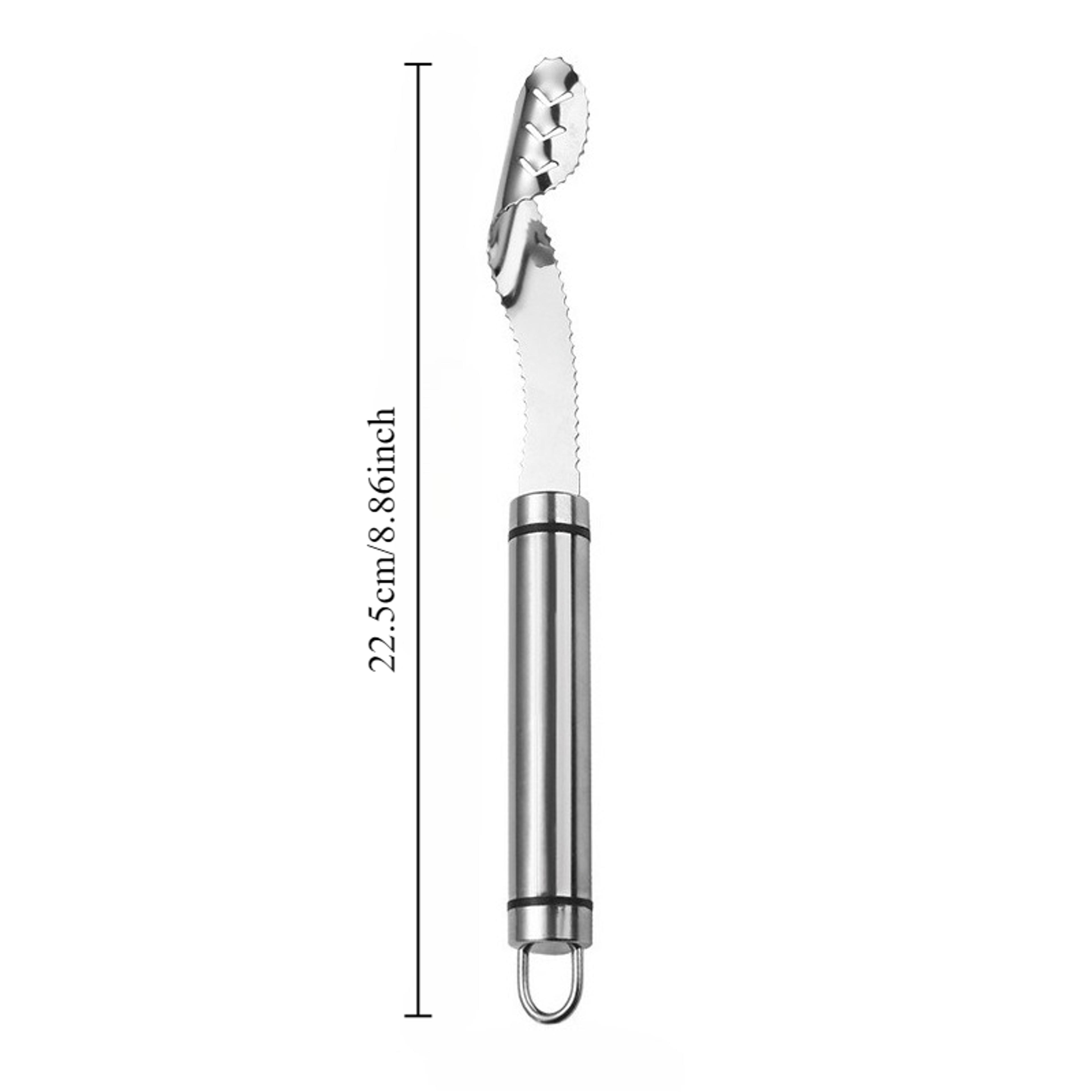 Stainless Steel Vegetable Corer Tool Easy Chili Seed Remover  Pepper Prep Cutter 4
