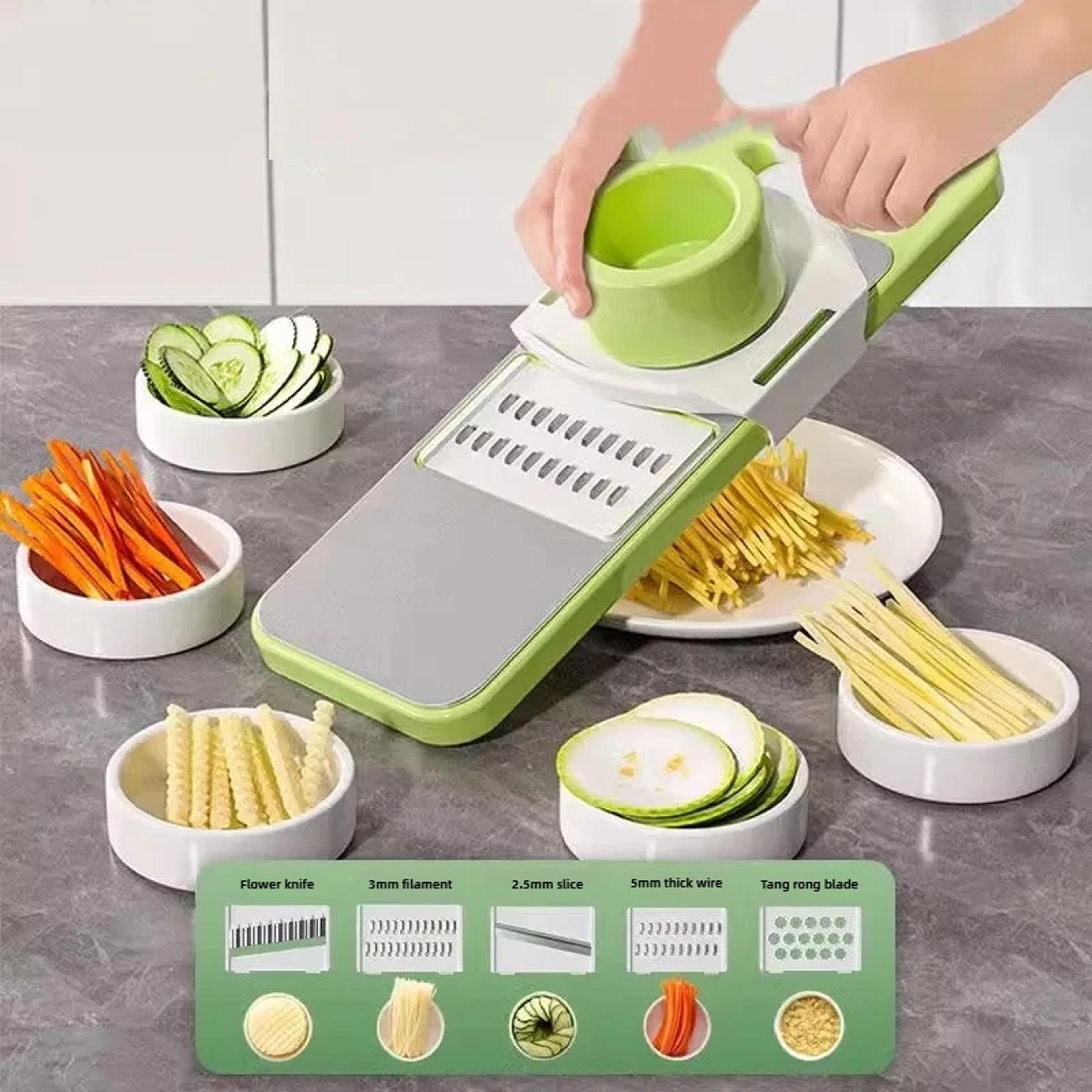 ultimate stainless steel vegetable slicer & manual potato grater wire cutter kitchen tool