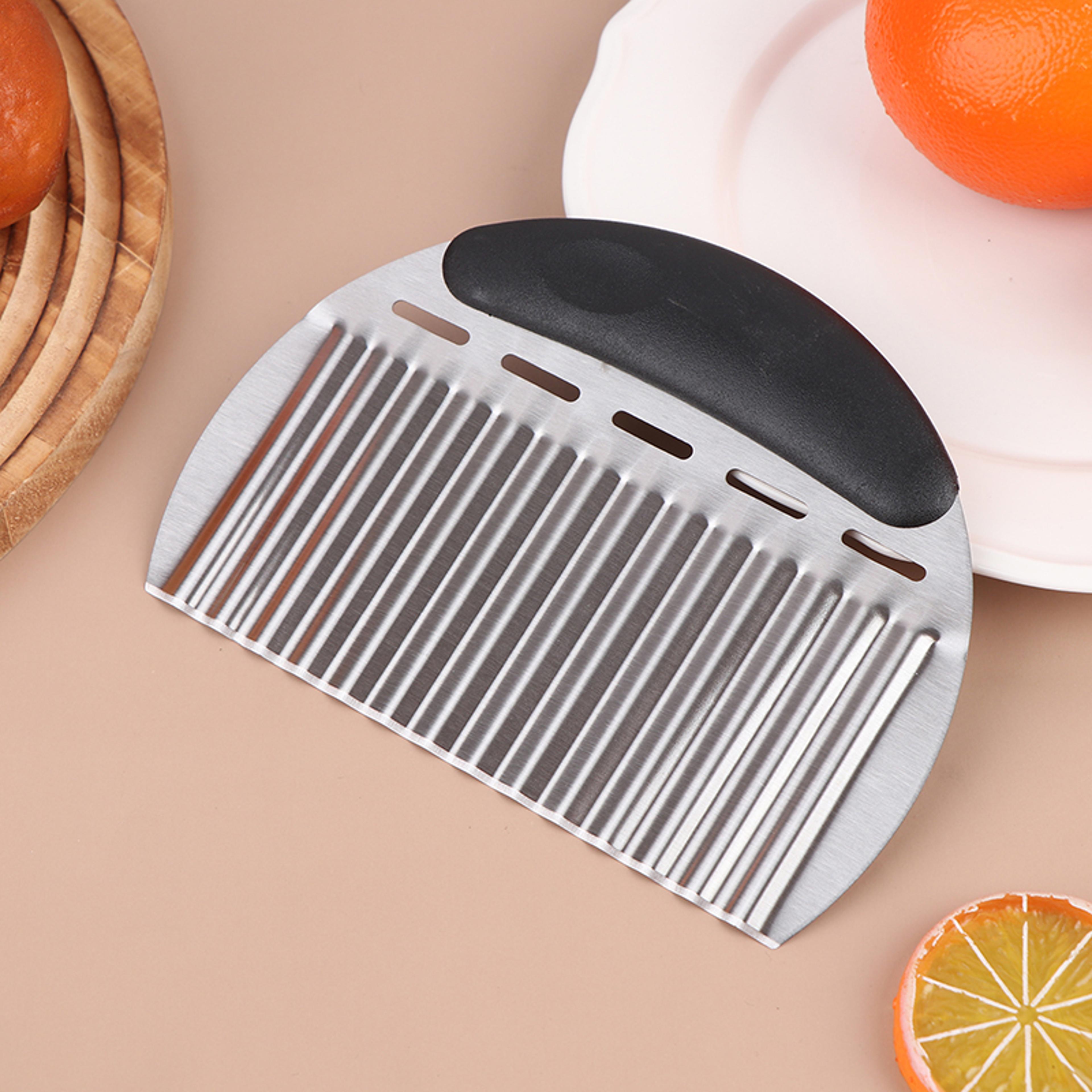 Potato Cutter  French Fry Cutter Tool Crinkle Veggie Slicer For Perfect Homemade Fries 1
