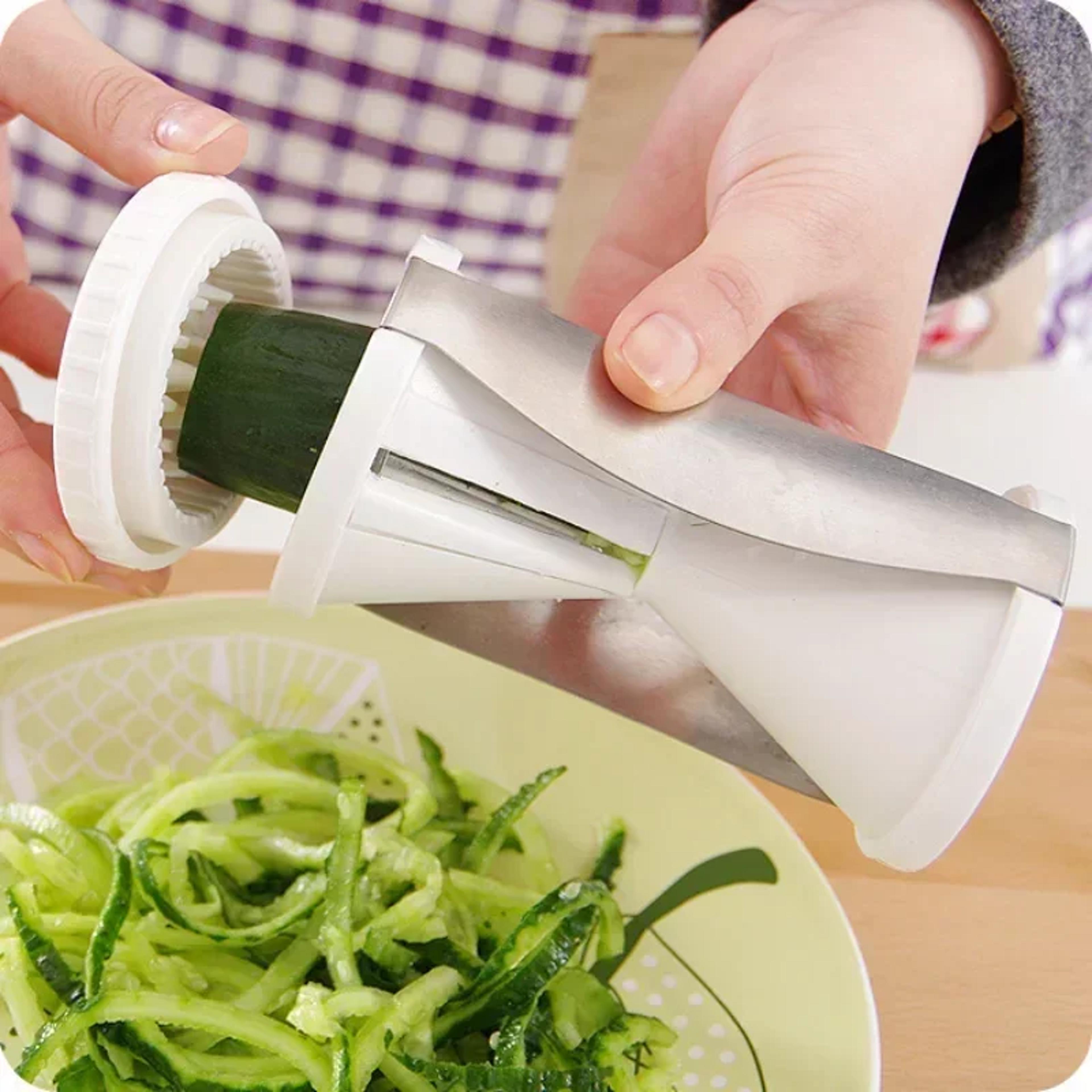premium handheld vegetable spiralizer & zucchini noodle maker healthy pasta cutter