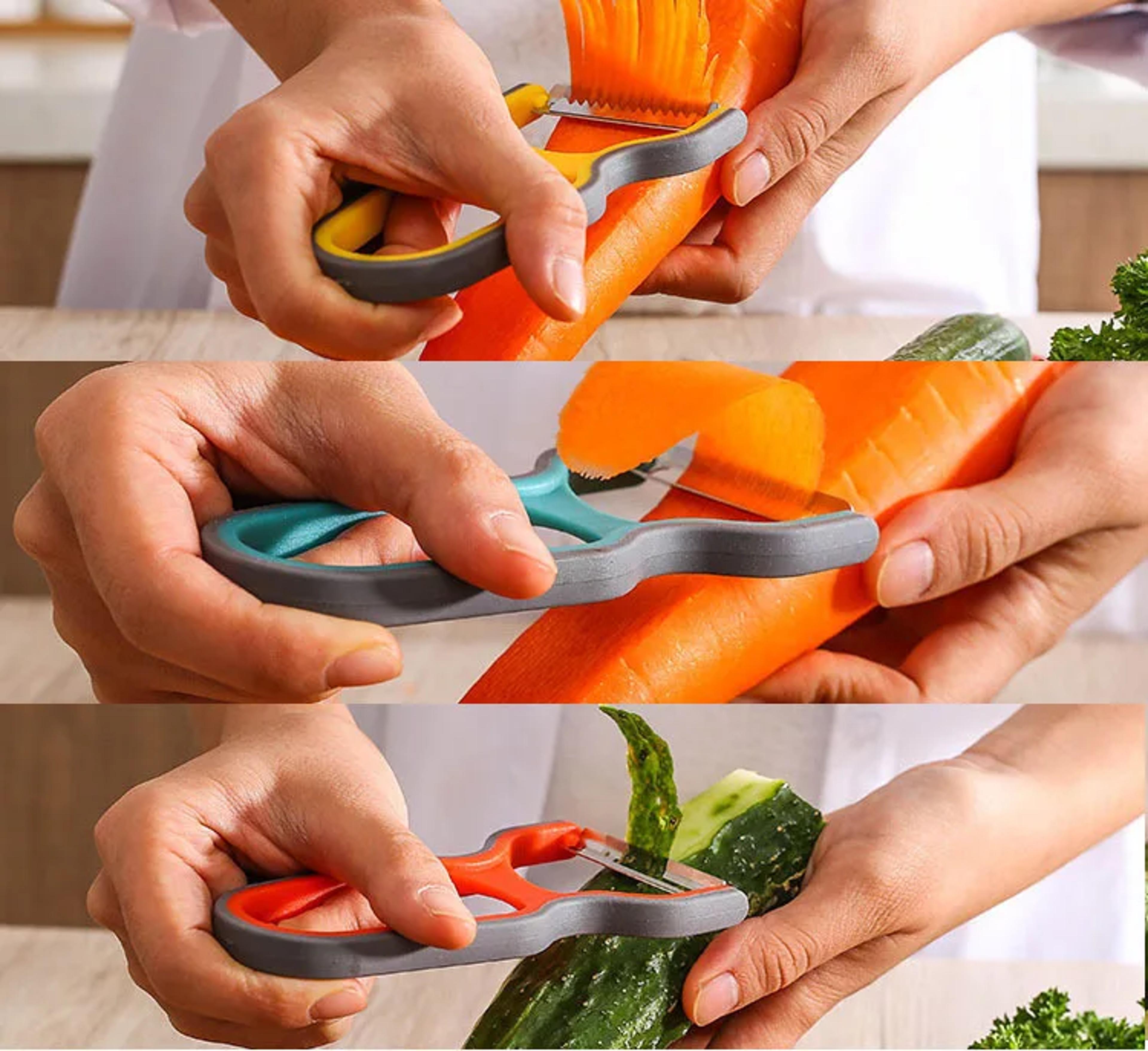 Stainless Steel Peeler  Vegetable Slicer Tool With Ergonomic Non Slip Handle 4