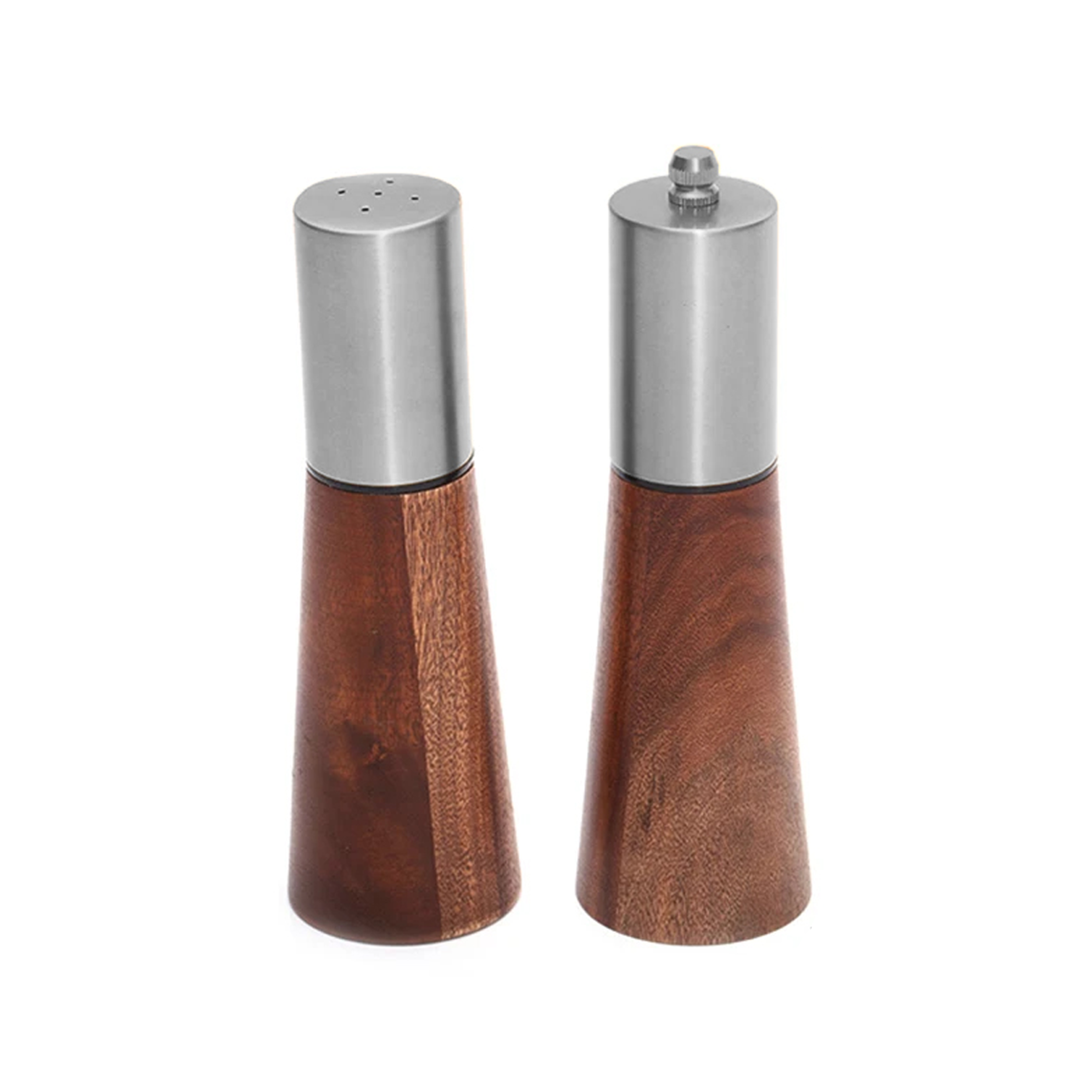 Wooden Pepper Grinder  Salt Shaker Set Ceramic Core Manual Spice Mill For Fresh Flavoring 7