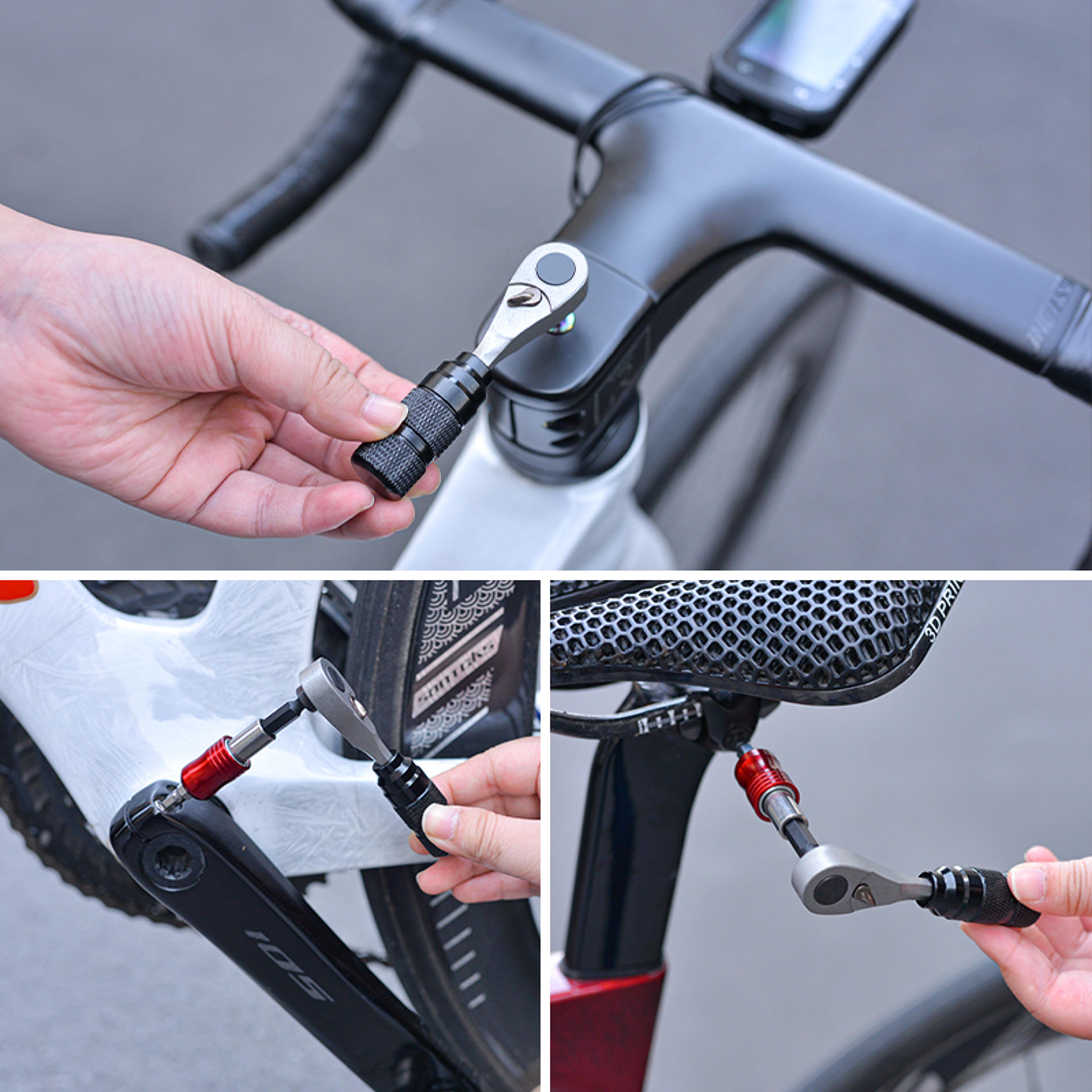 All In One Portable Bike Tool Kit Set Compact Bicycle Repair Kit With Storage Bag For MTB  Road Cyc 6