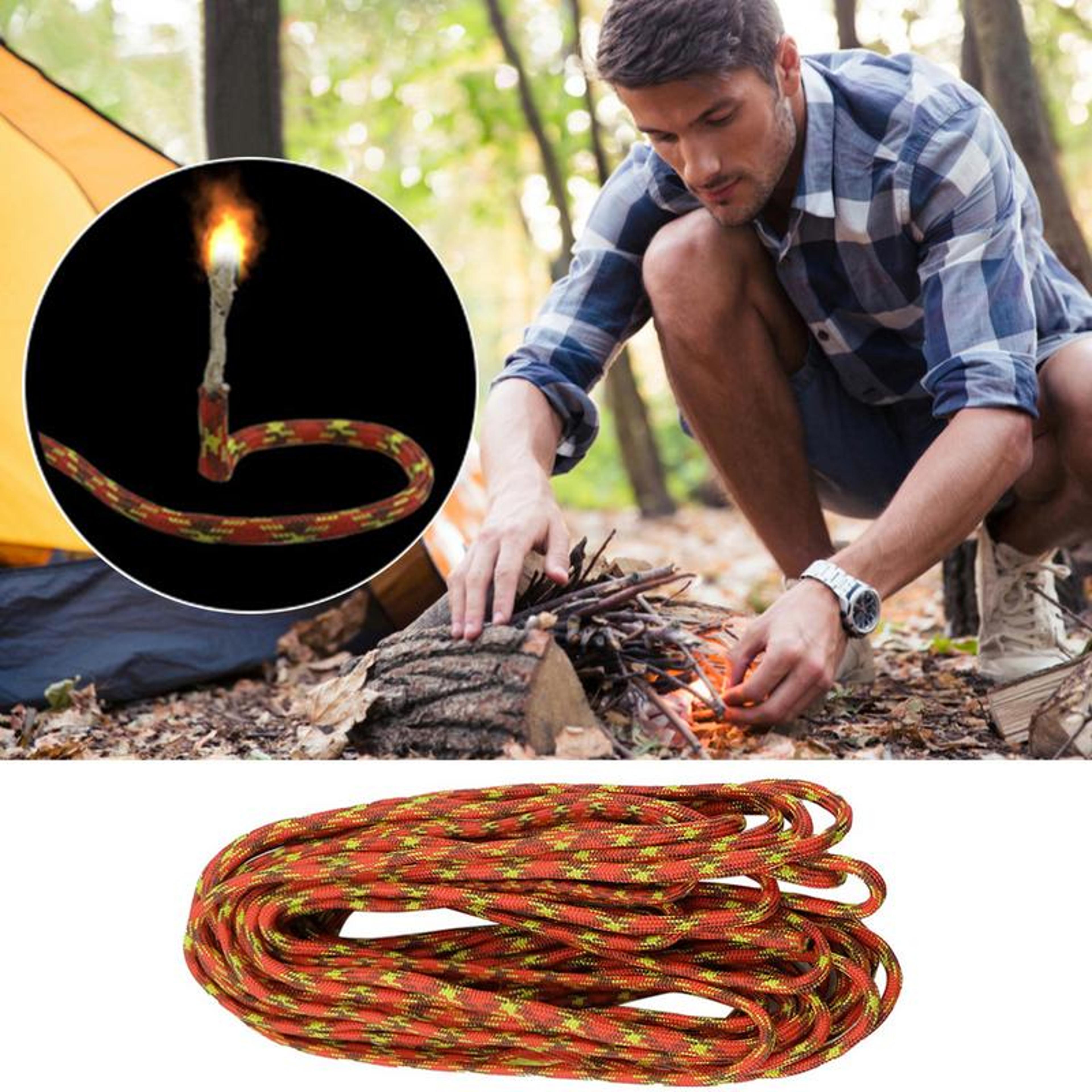 Wax Dipped Tinder Rope Ultimate Camping Fire Starter  Survival Fire Rope 2