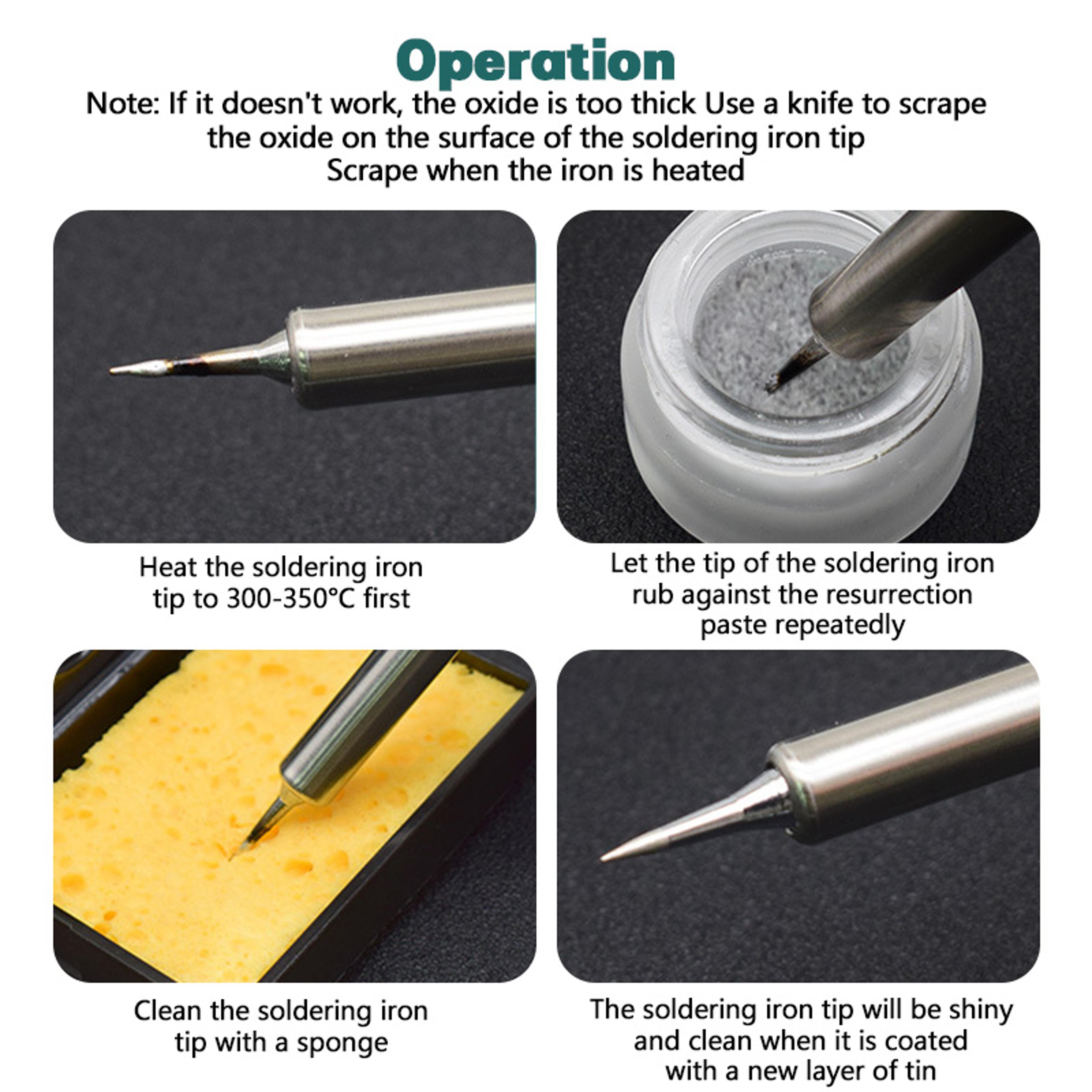 Soldering Iron Tip Refresher Paste Lead Free Tip Cleaner  Activator 4
