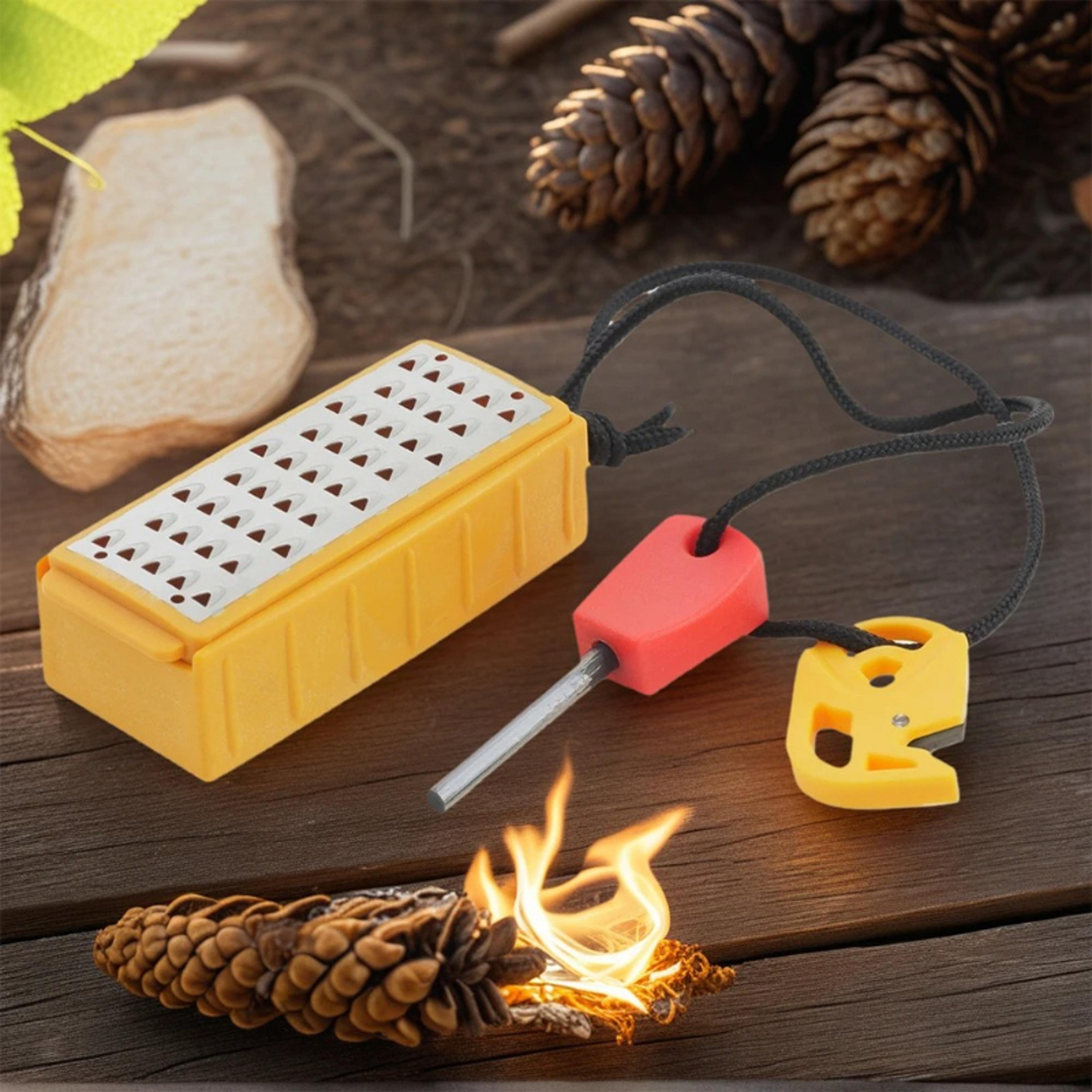Lightweight Portable Tinder Maker Fire Starter Survival Tool For Camping  Emergency 0