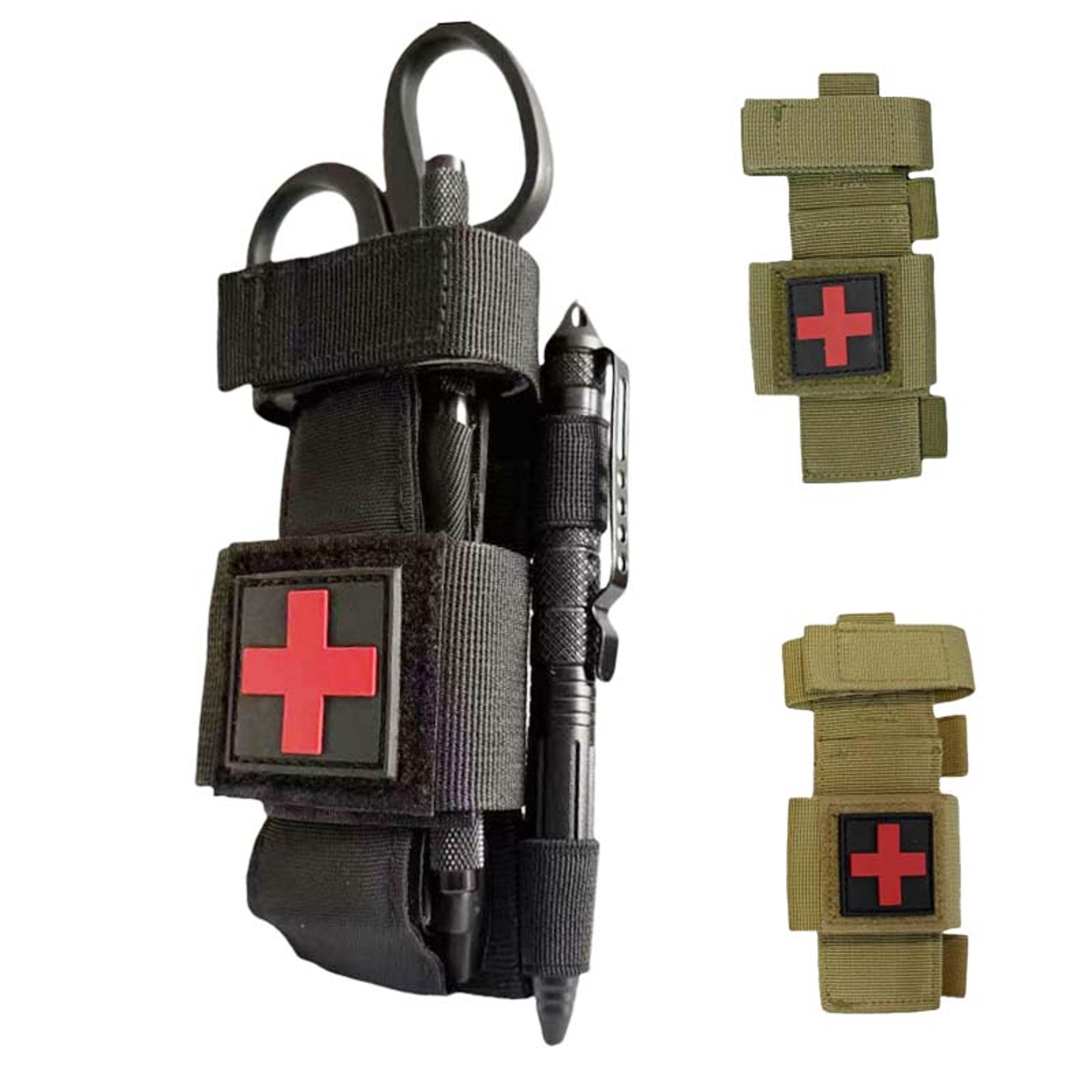 tactical emergency tourniquet kit with pen & scissors for outdoor survival