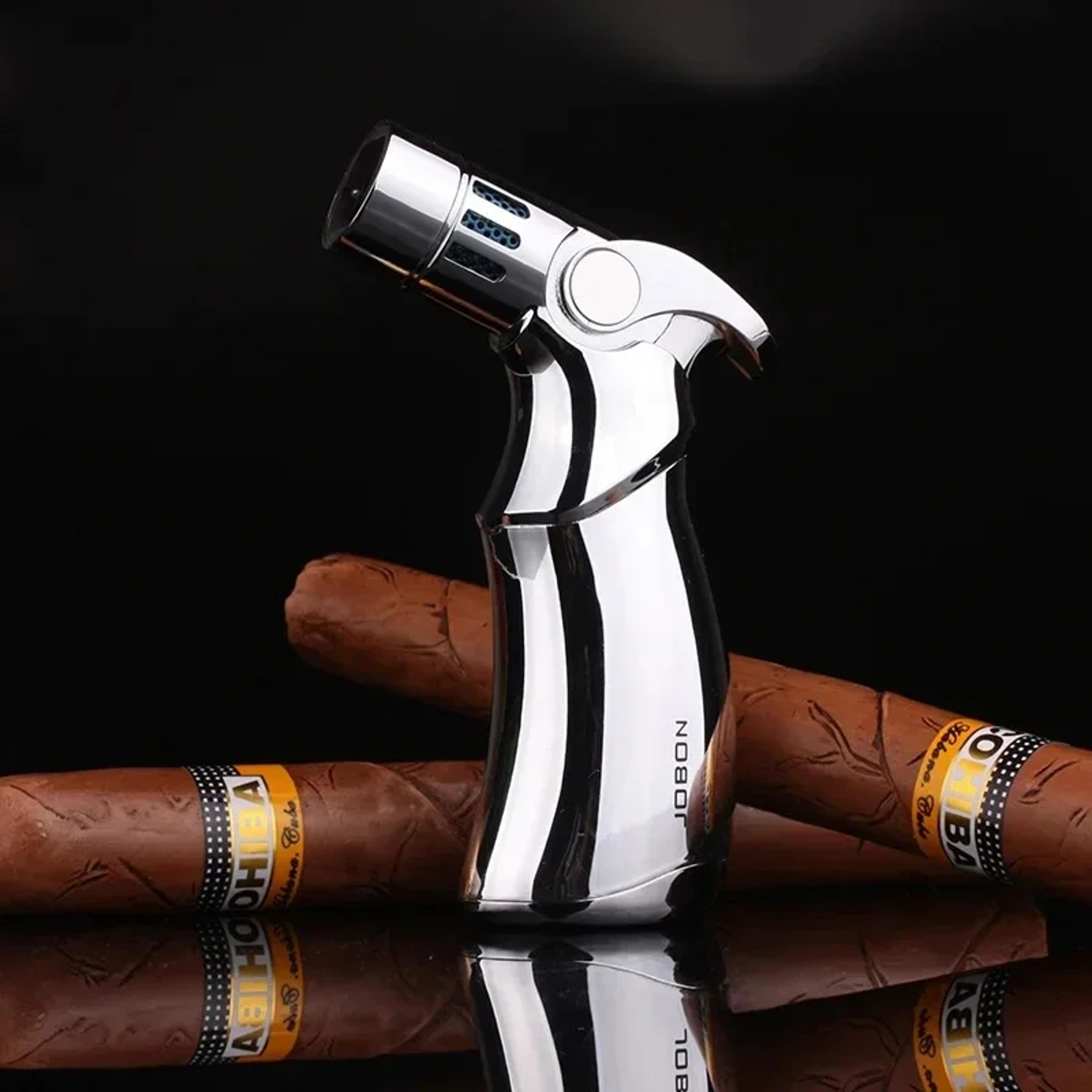 Blue Flame Butane Torch Lighter Windproof Cigar  Cigarette Accessory 7