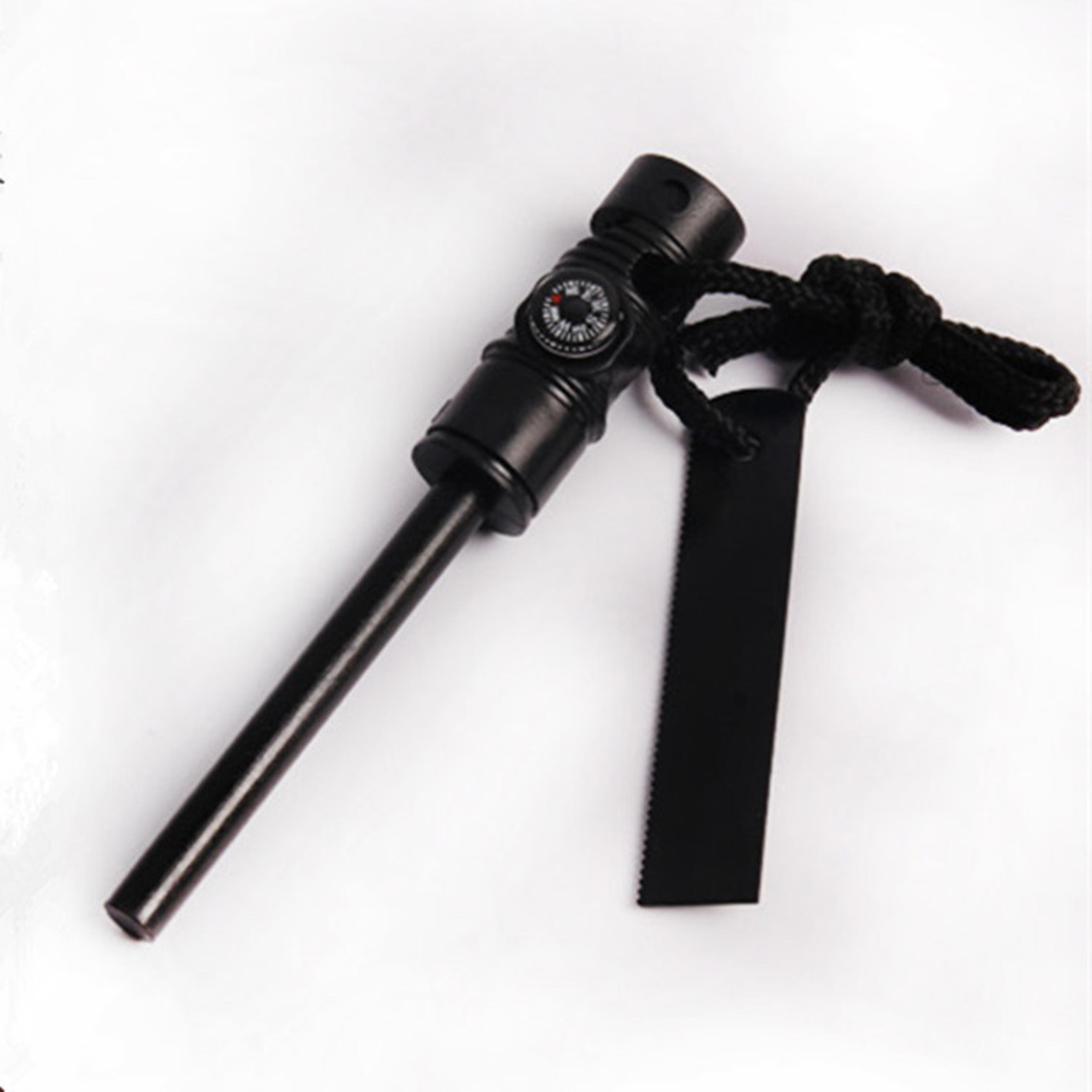 Ultimate Survival Magnesium Fire Starter With Whistle Outdoor Camping Essential 2