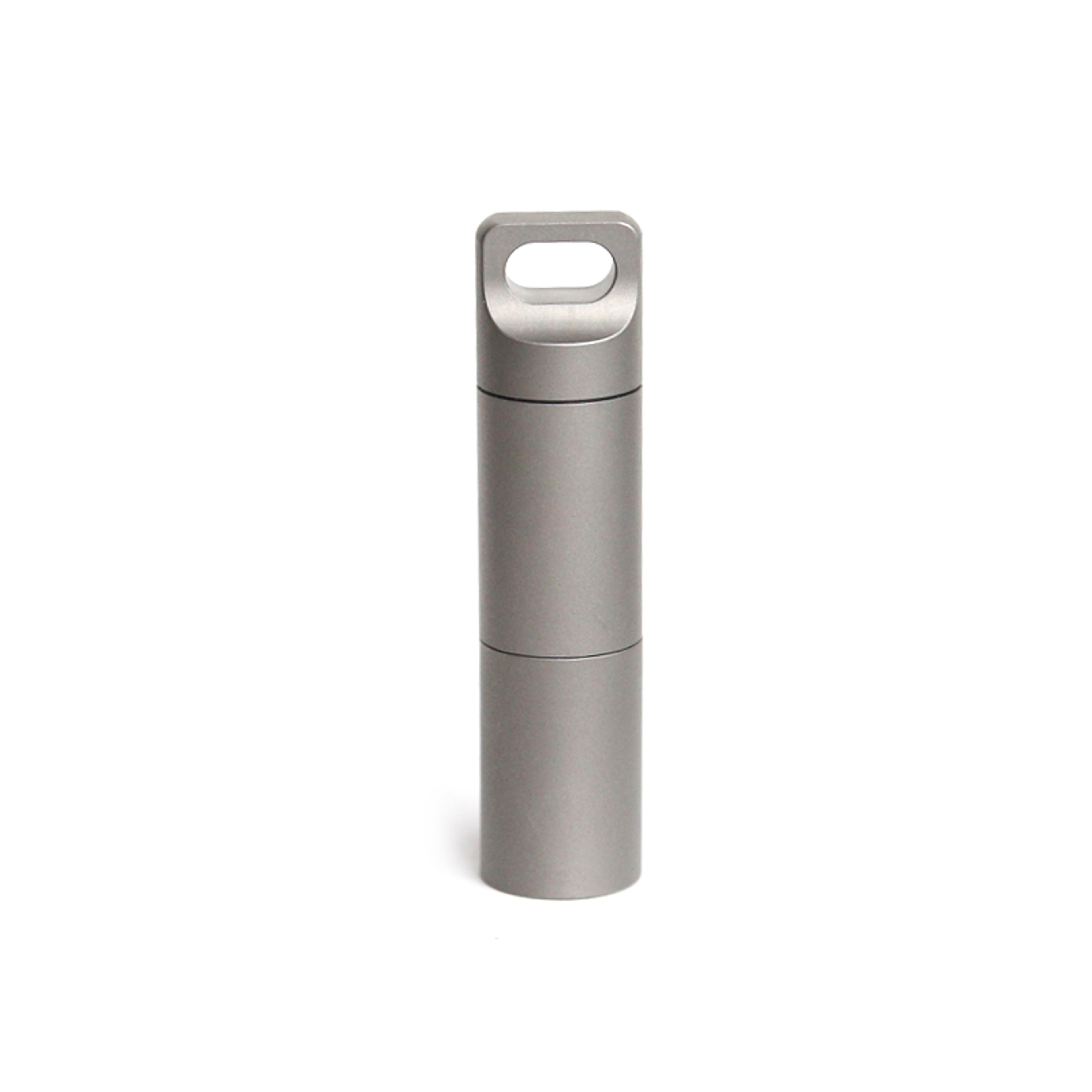 Titanium Pill Case Keychain Waterproof Portable Medicine Storage Bottle 6