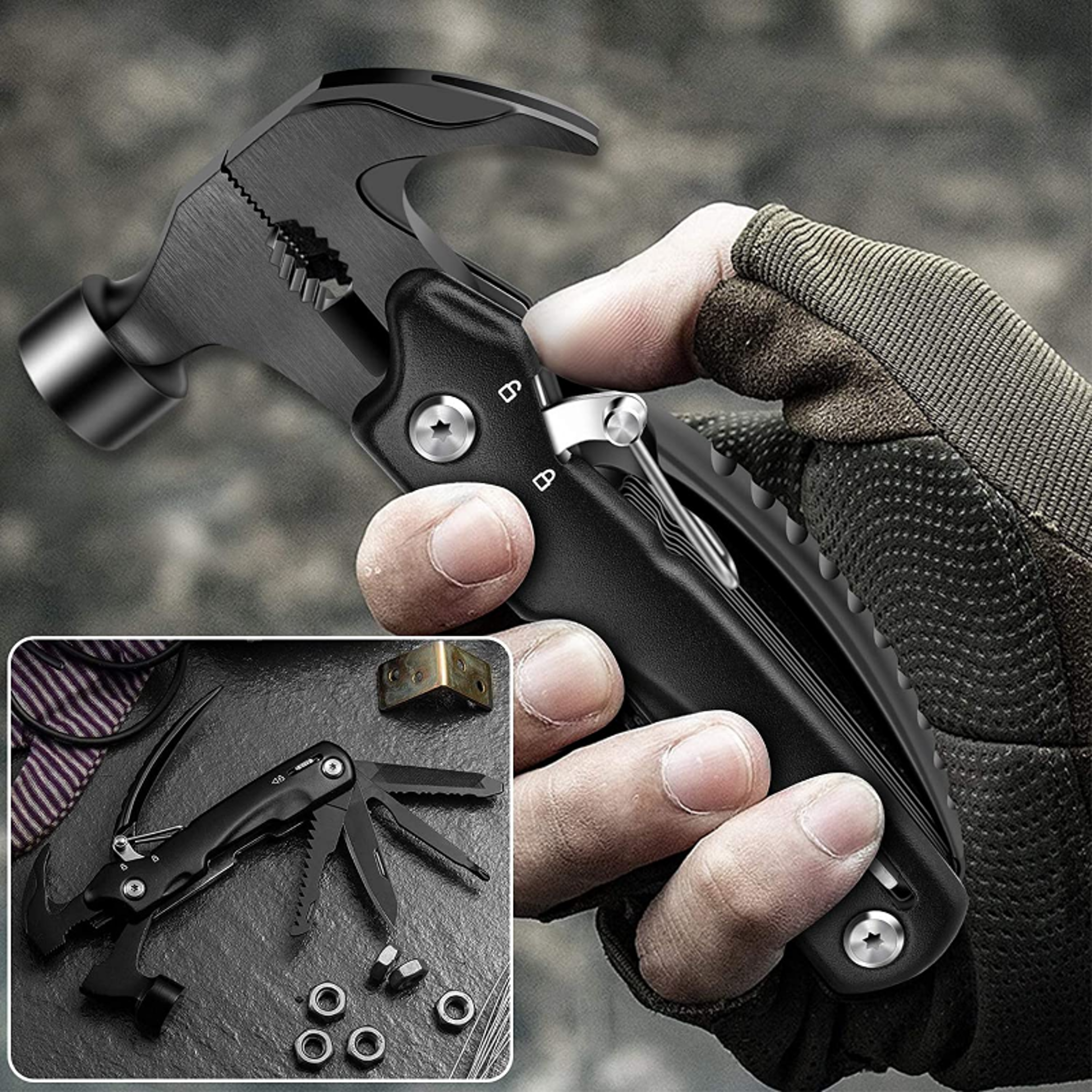 Ultimate Multitool Hammer Portable Survival Gear  Camping Tool For Outdoor Adventures 2