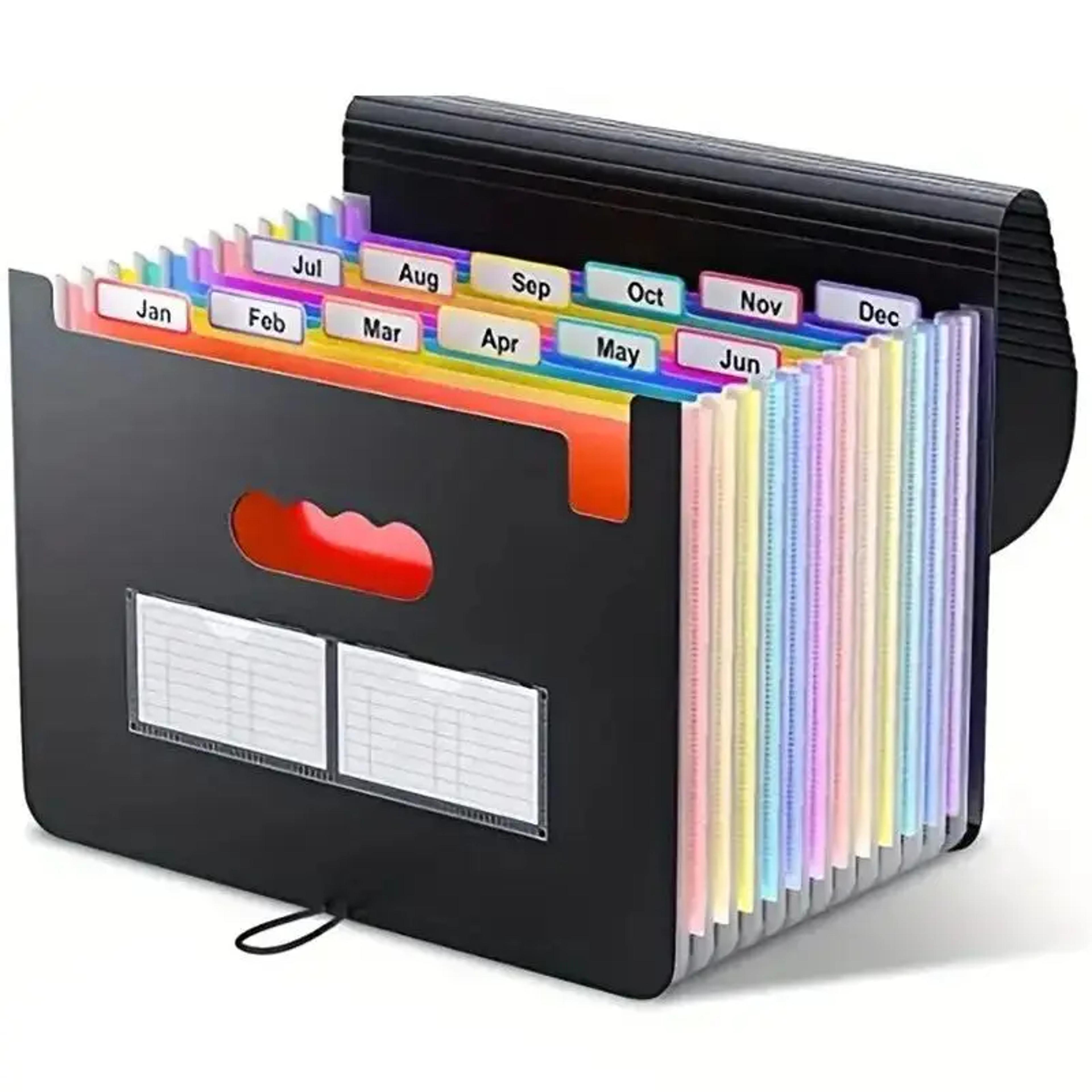large expanding file folder portable accordion file organizer with large capacity for office & school
