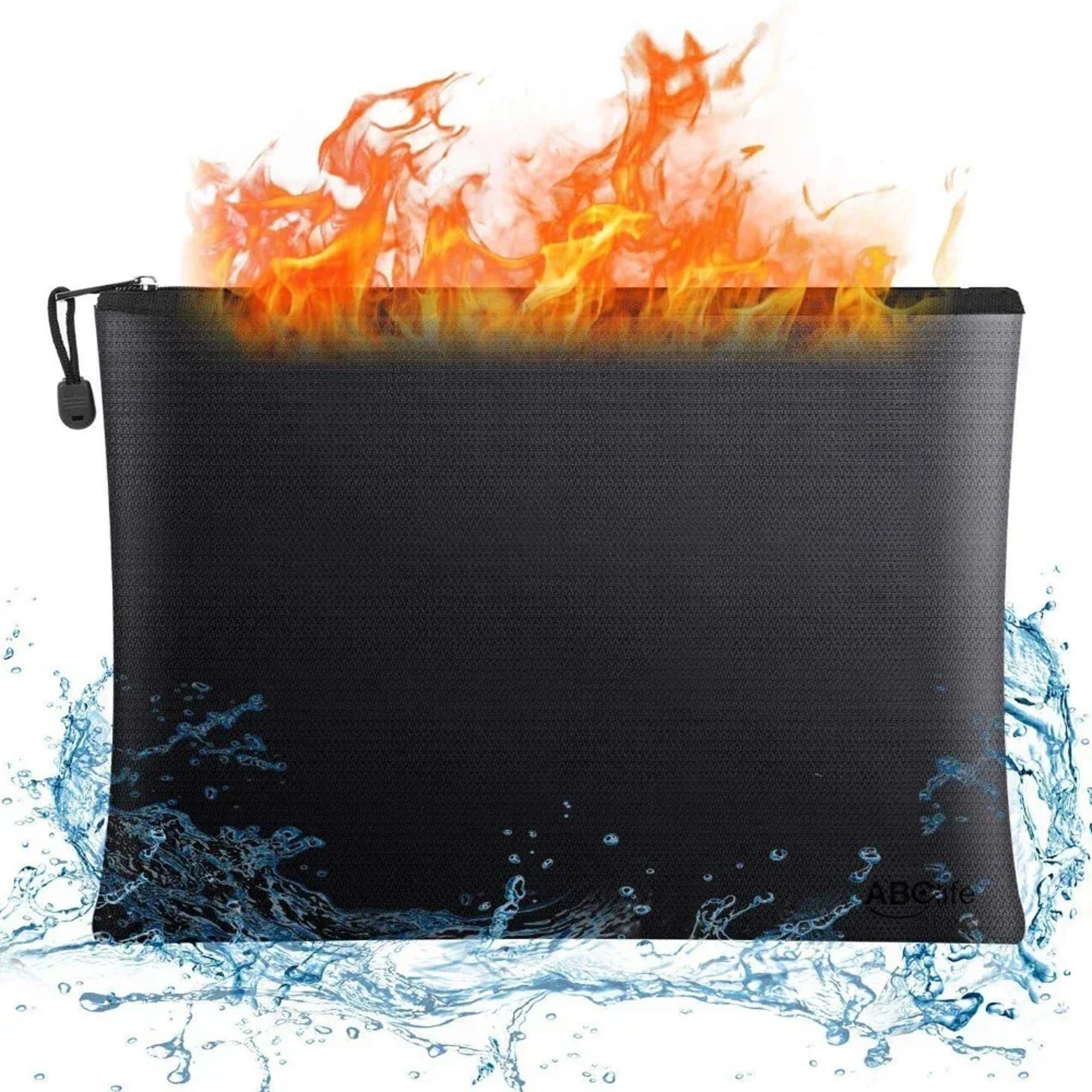 Flame Resistant Waterproof Money Bag  Fireproof Document Pouch For Cash Deposit Storage 0