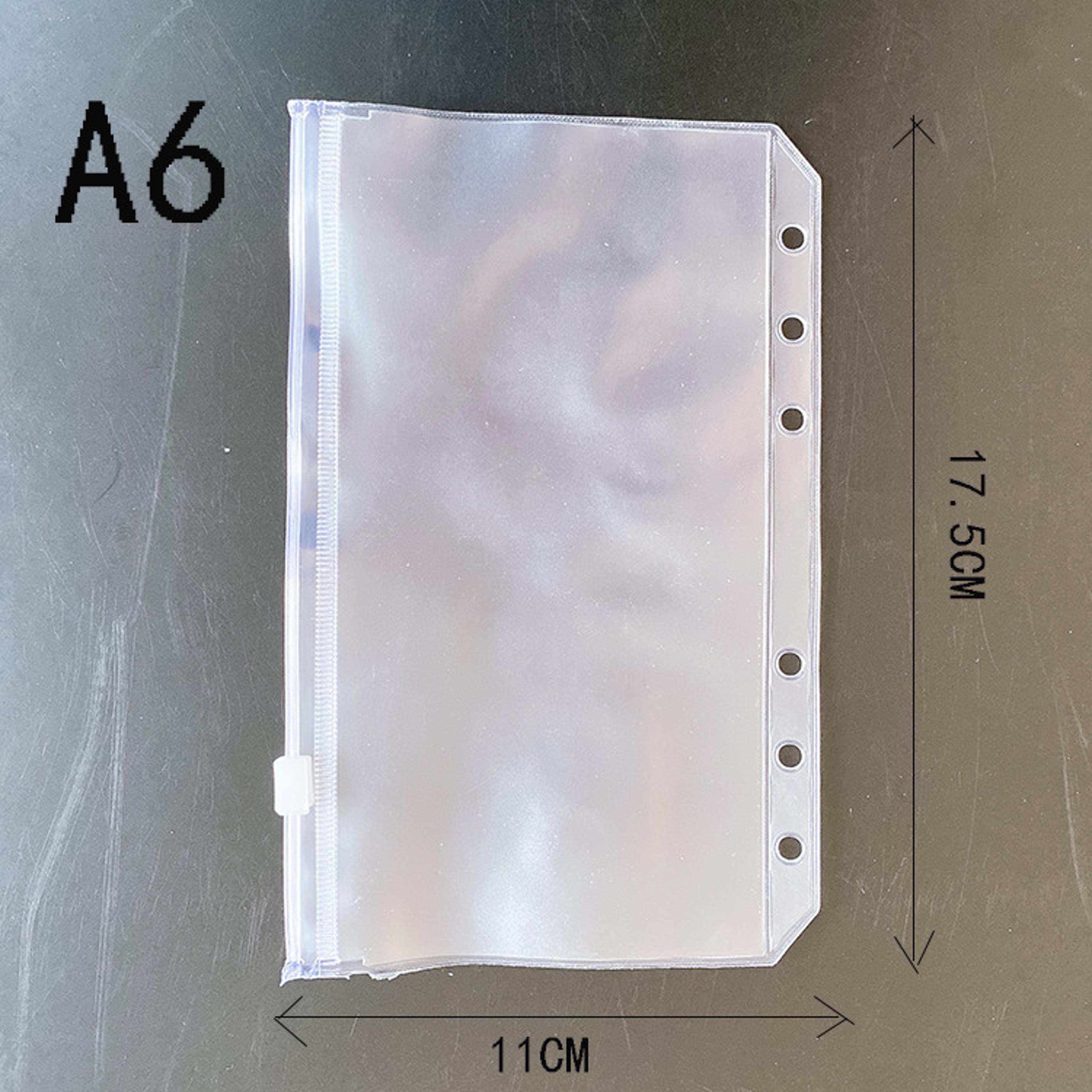 Clear Zipper Folders  Binder Pockets Waterproof PVC Document Pouch For Notebook Organization 2