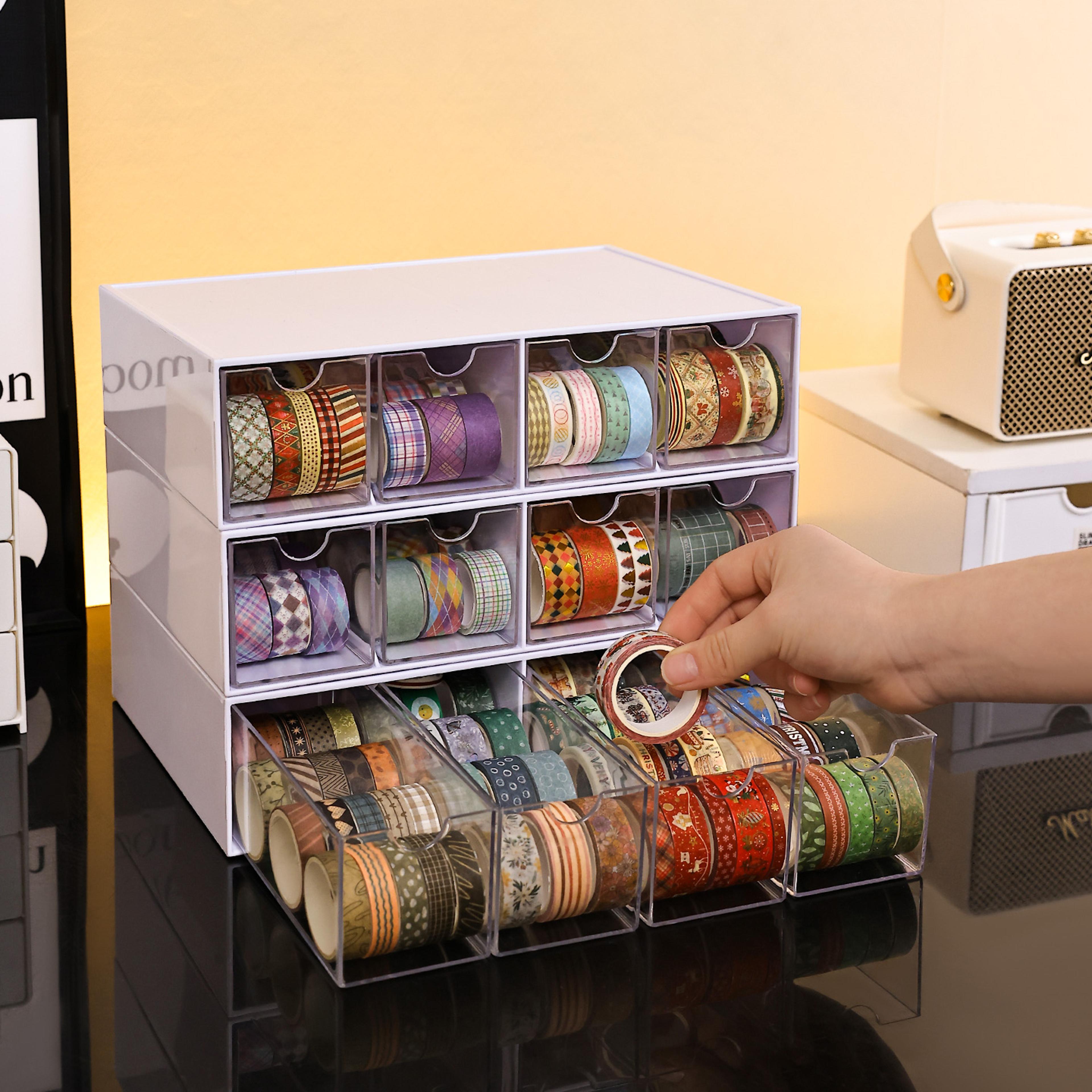 Clear Acrylic Drawer Organizer Desktop Storage Box Stackable Desk Organizer  Stationery Organizer 6