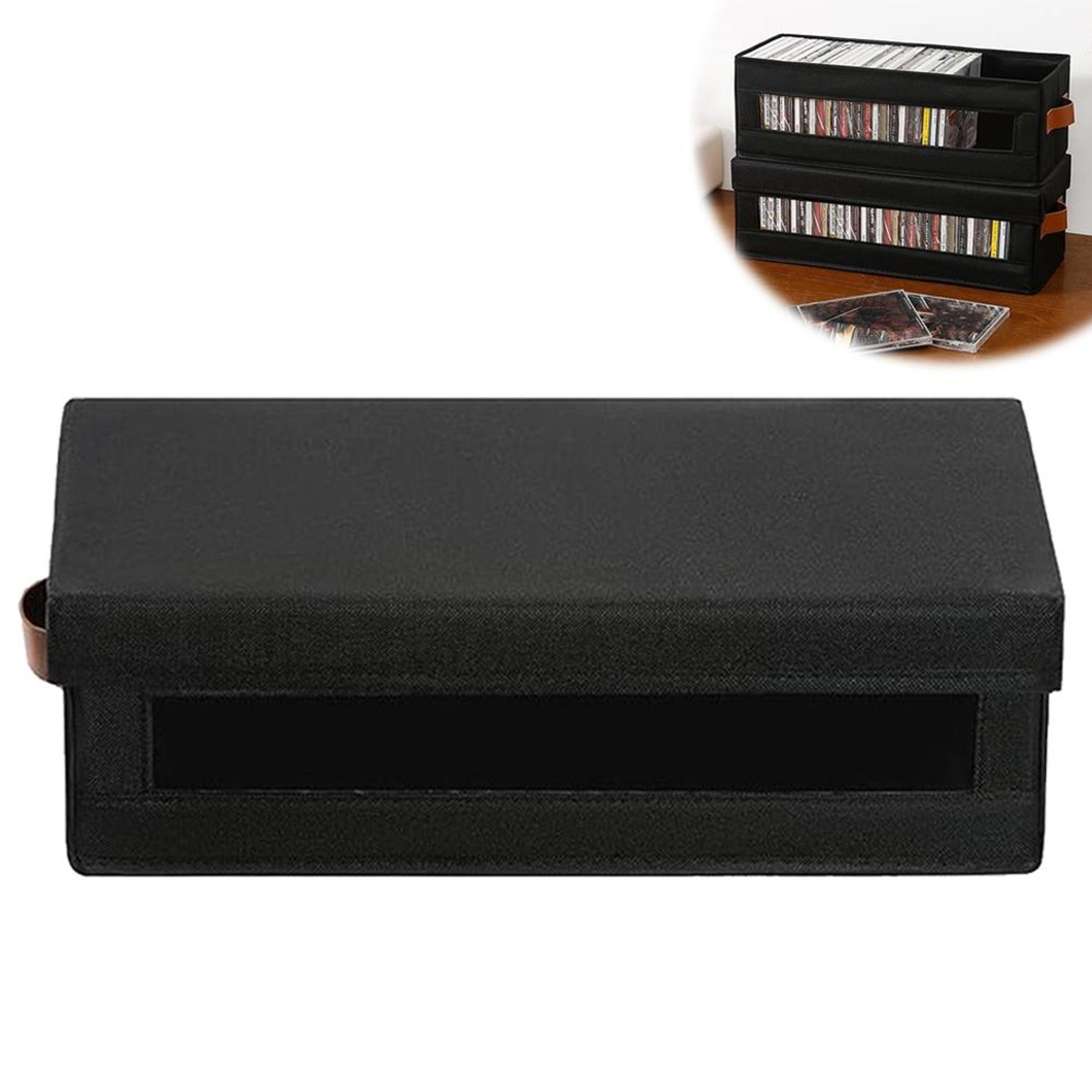 Large Capacity CD Storage Box  DVD Organizer Foldable Oxford Fabric Media Case 6