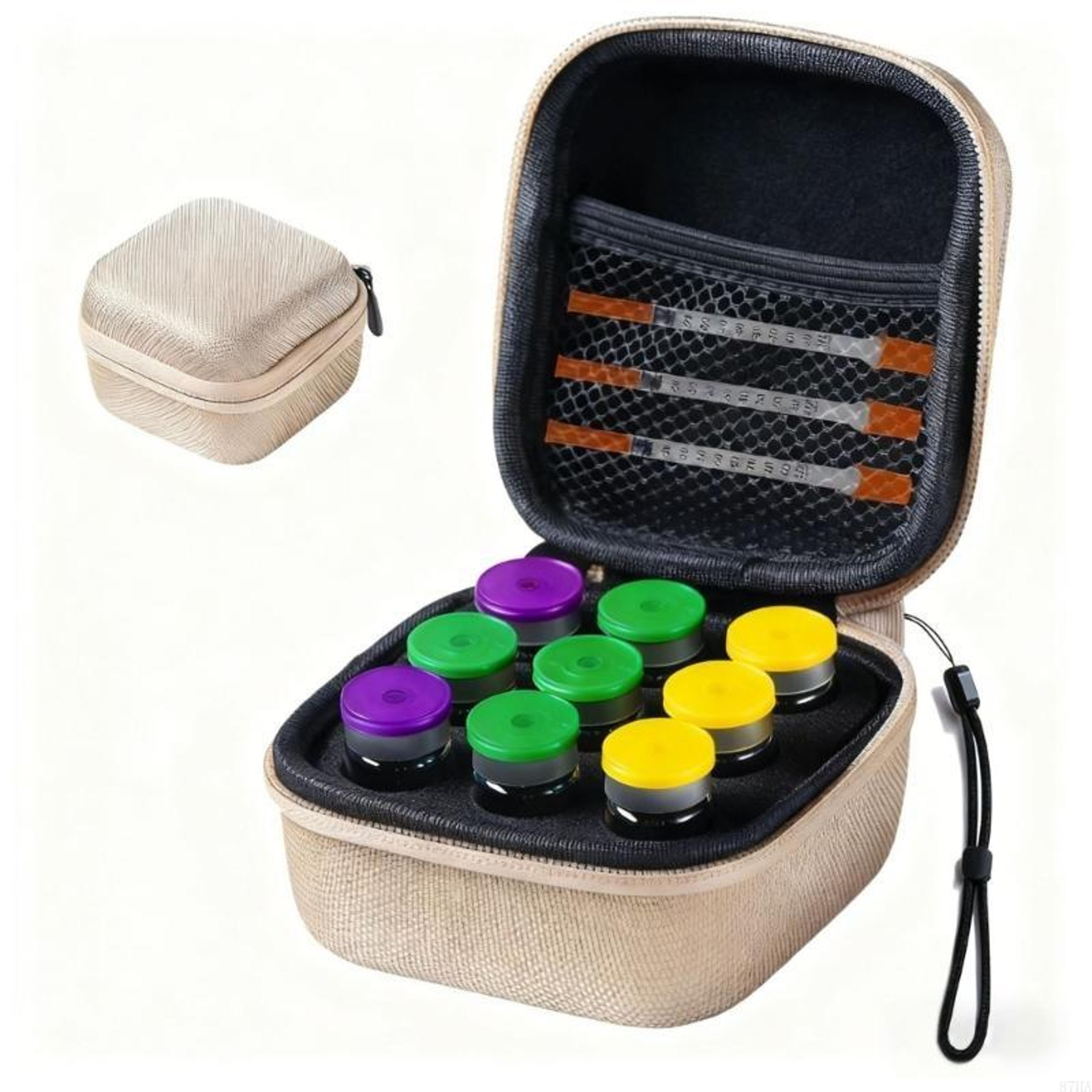 cooling vial storage box portable refrigerator vial organizer & protector case for safe home & travel storage