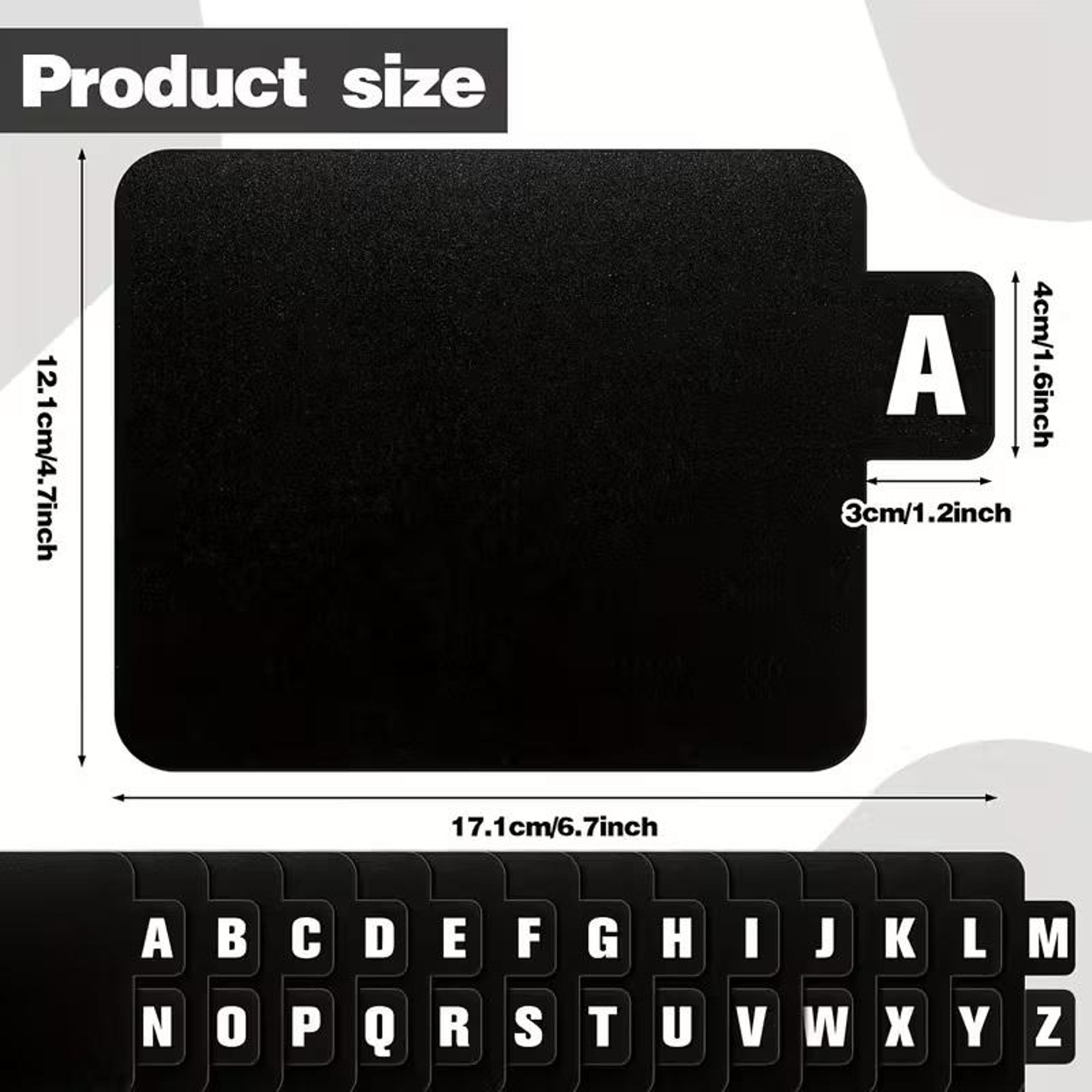 Alphabet A To Z Record  Media Organizer CD DVD Organizer Dividers Set For Easy Vinyl Record Storage 6