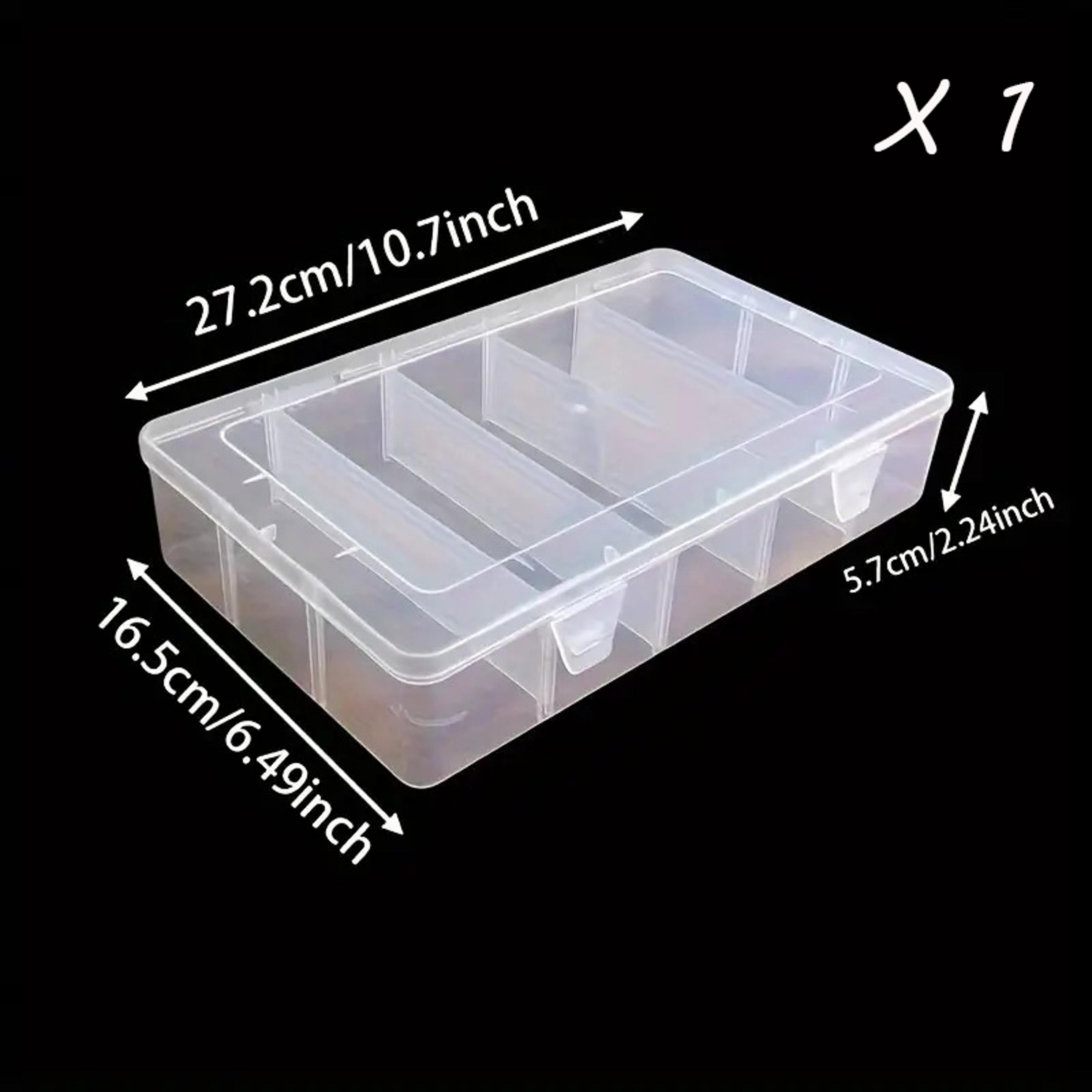 Adjustable Plastic Storage Box With Dividers Large Capacity Desktop Organizer For Crafts  Tools 4