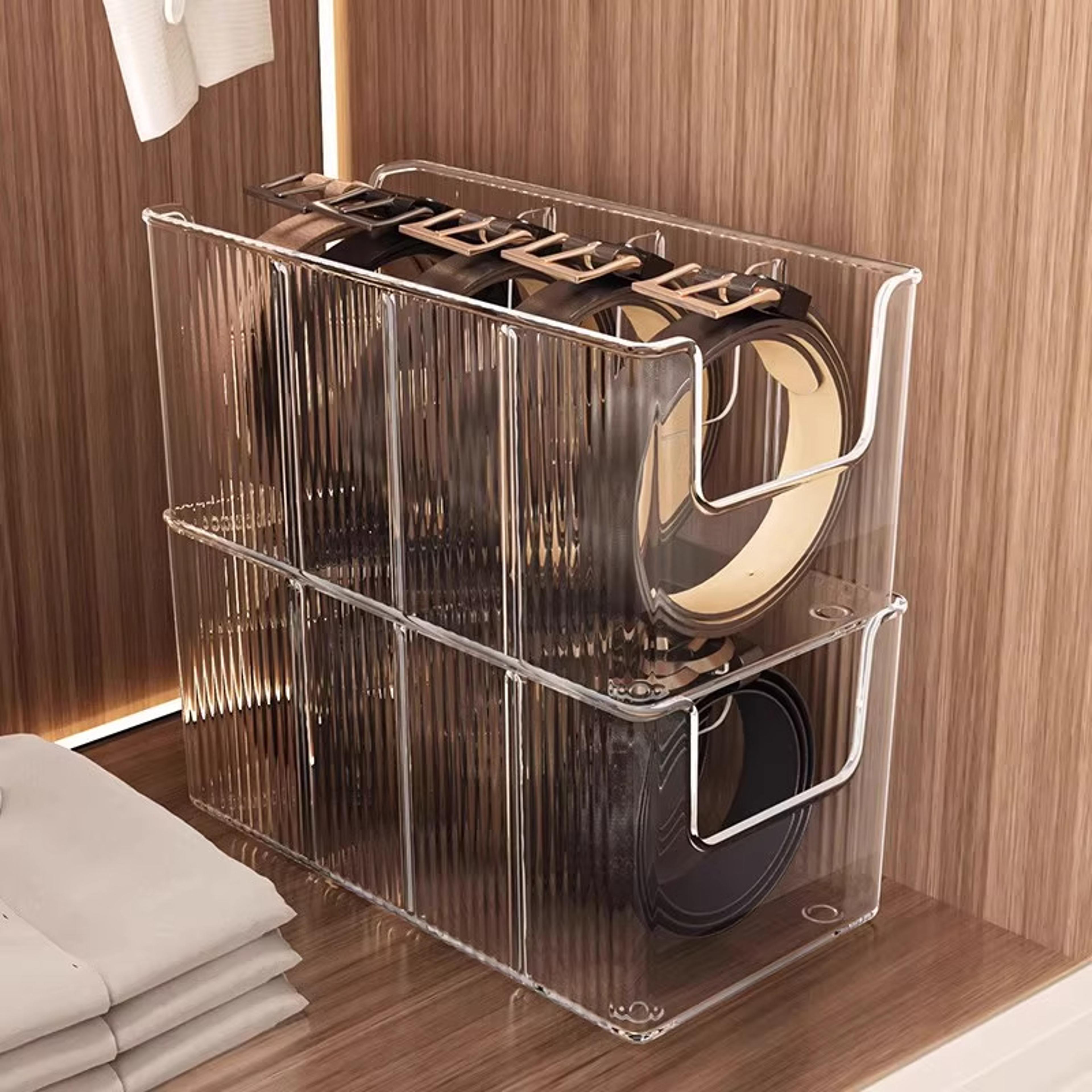 Drawer Organizer Box Clear Compartment Storage Box For Kitchen Bedroom Vanity 6