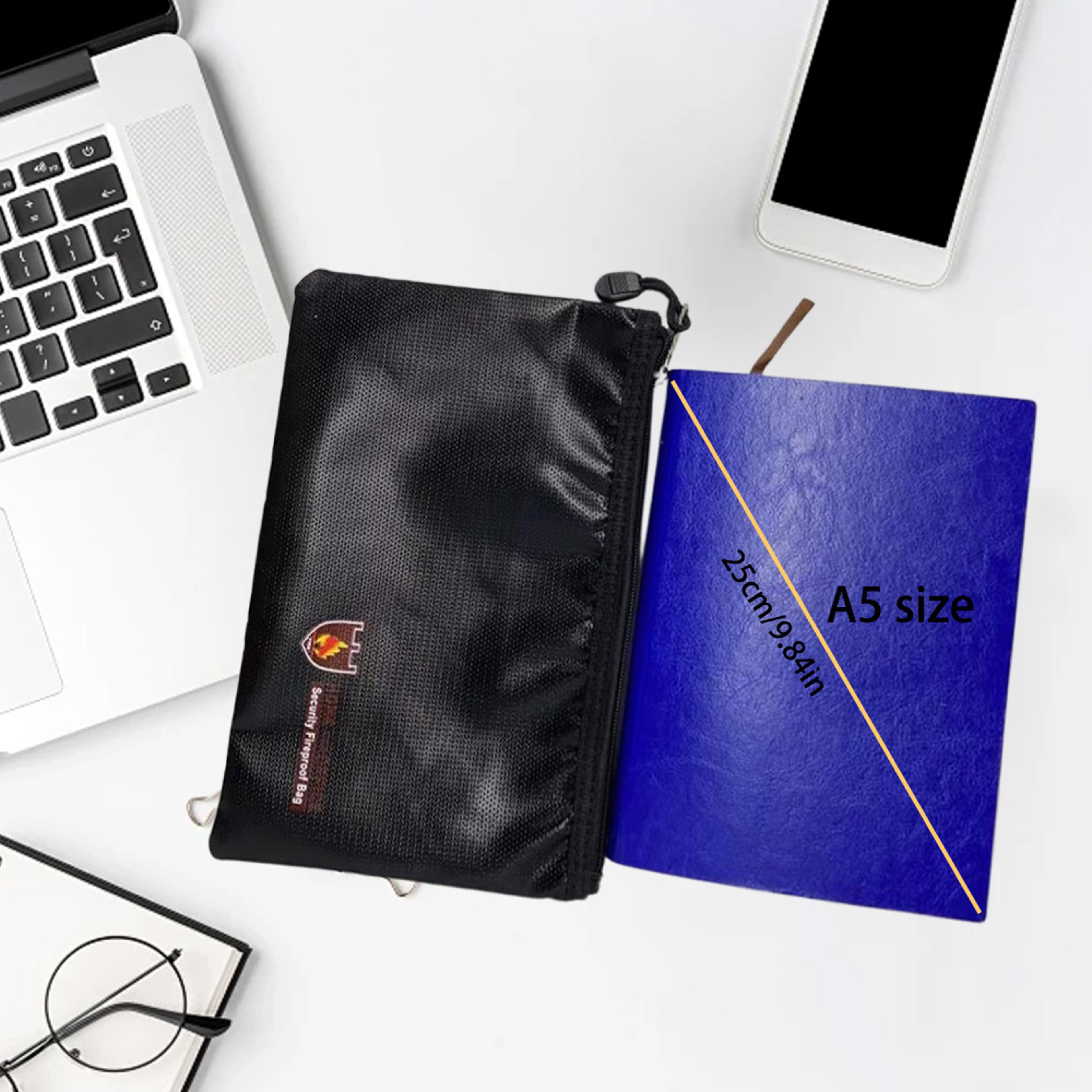 Fireproof Document Organizer Bag Waterproof Passport Cash Storage Case 6