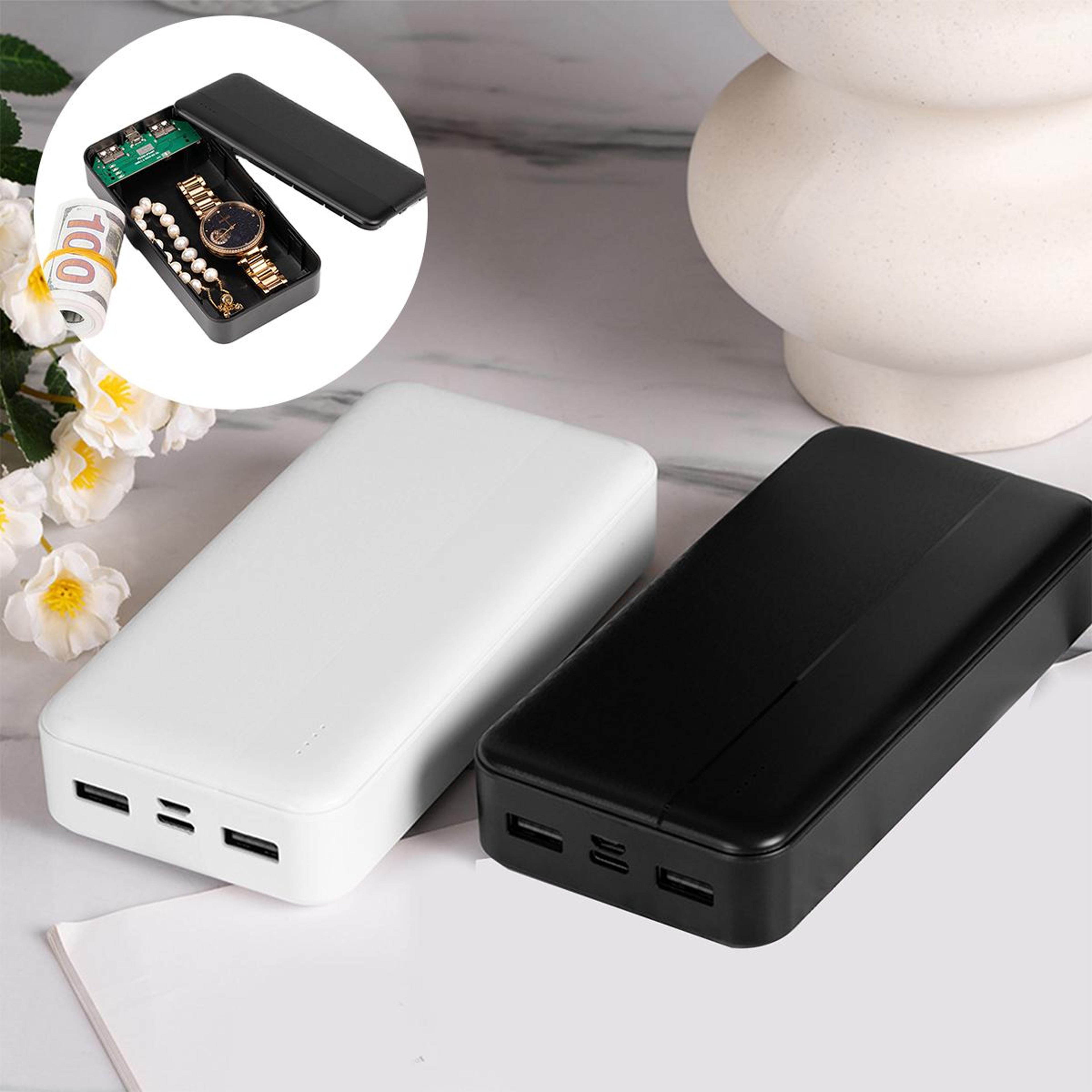 hidden power bank safe secret storage box for cash jewelry travel security