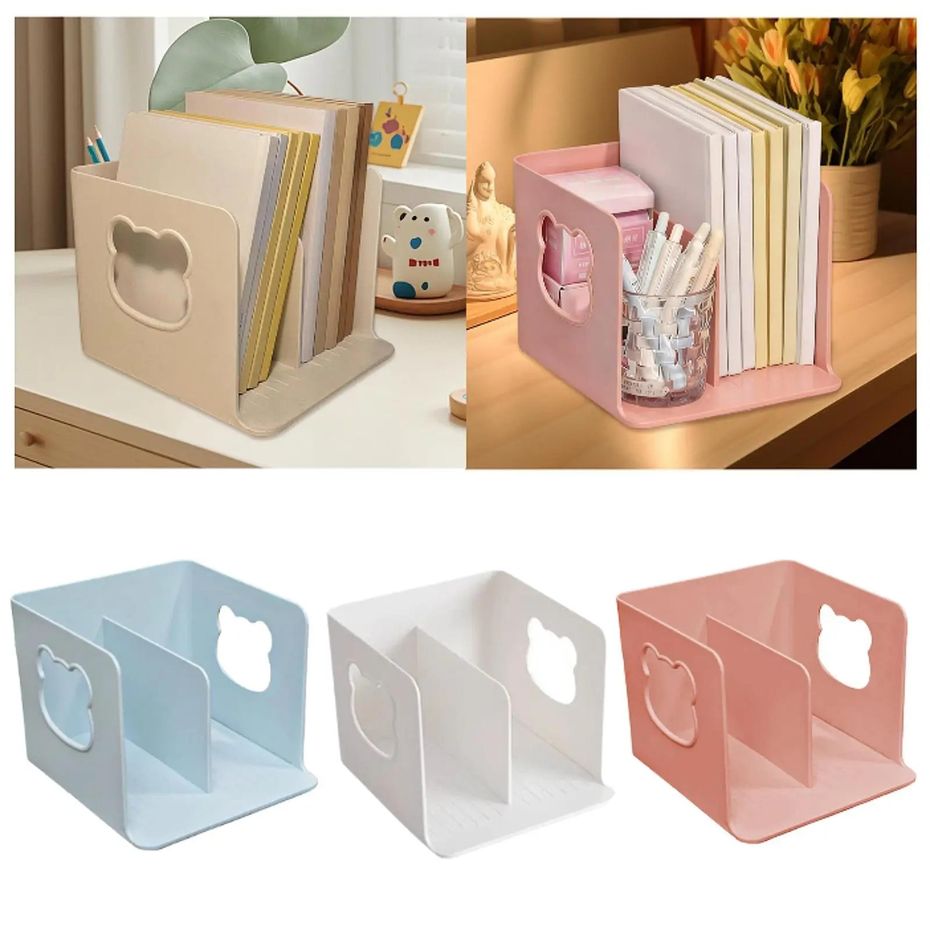 Creative Bear Desktop Book Organizer Compact Office File Holder  Desk Storage Organizer 4
